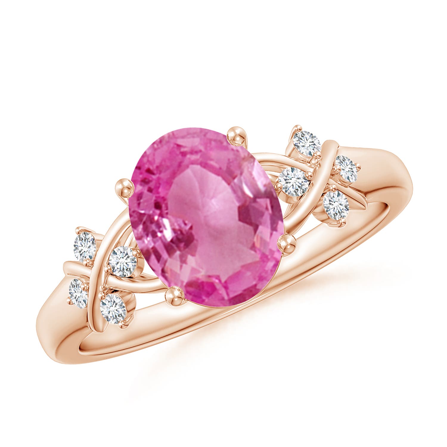 AAA - Pink Sapphire / 2.01 CT / 14 KT Rose Gold