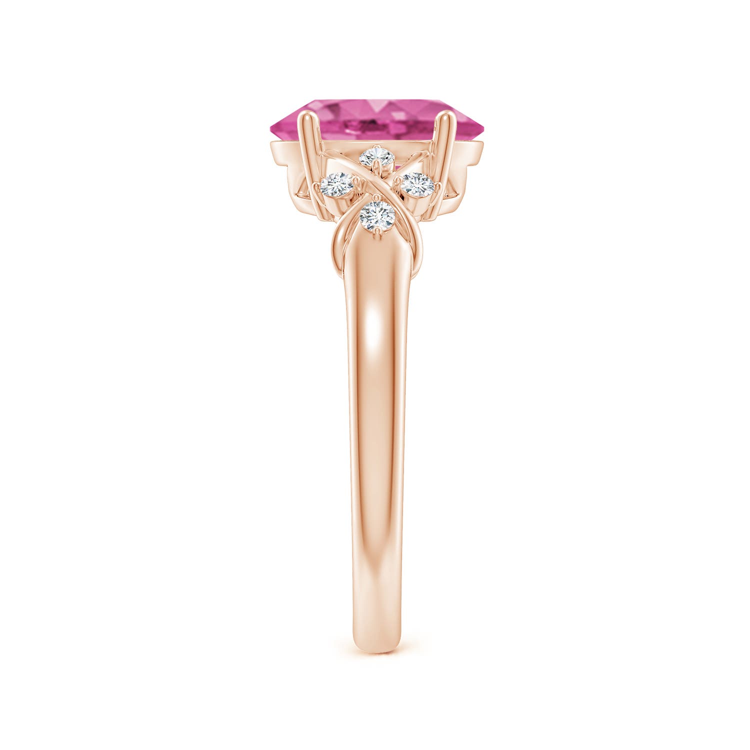 AAA - Pink Sapphire / 2.01 CT / 14 KT Rose Gold