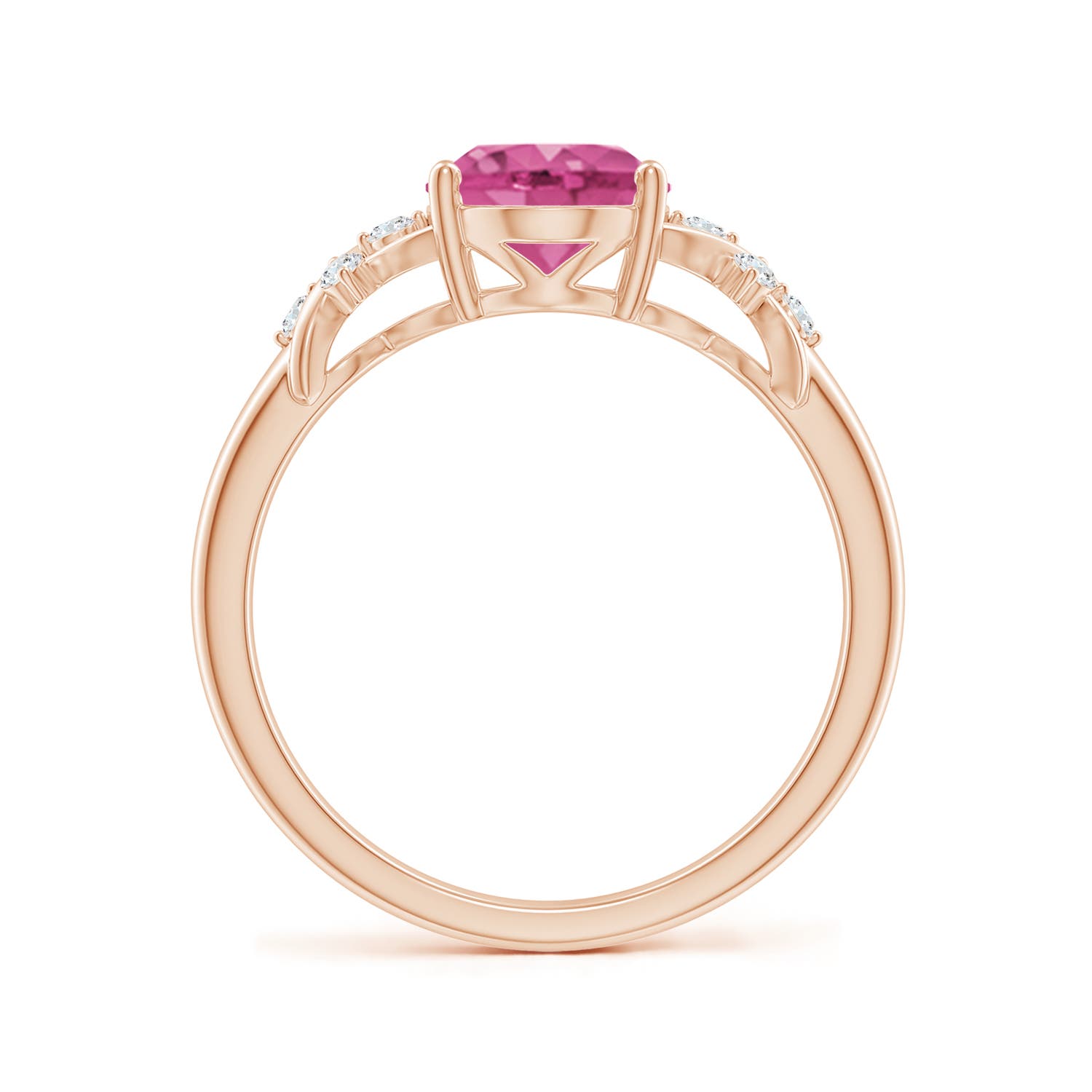 AAAA - Pink Sapphire / 2.01 CT / 14 KT Rose Gold