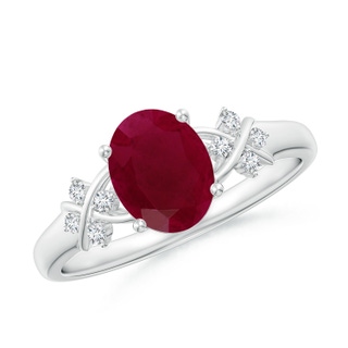 Oval A Ruby