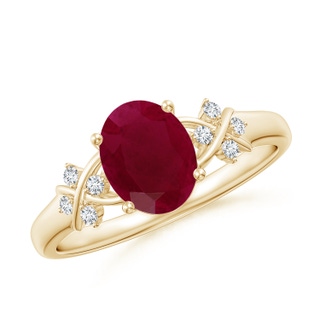 Oval A Ruby