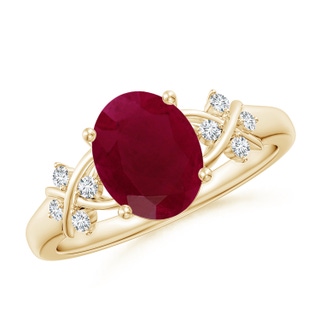 Oval A Ruby