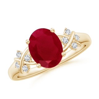 Oval AA Ruby