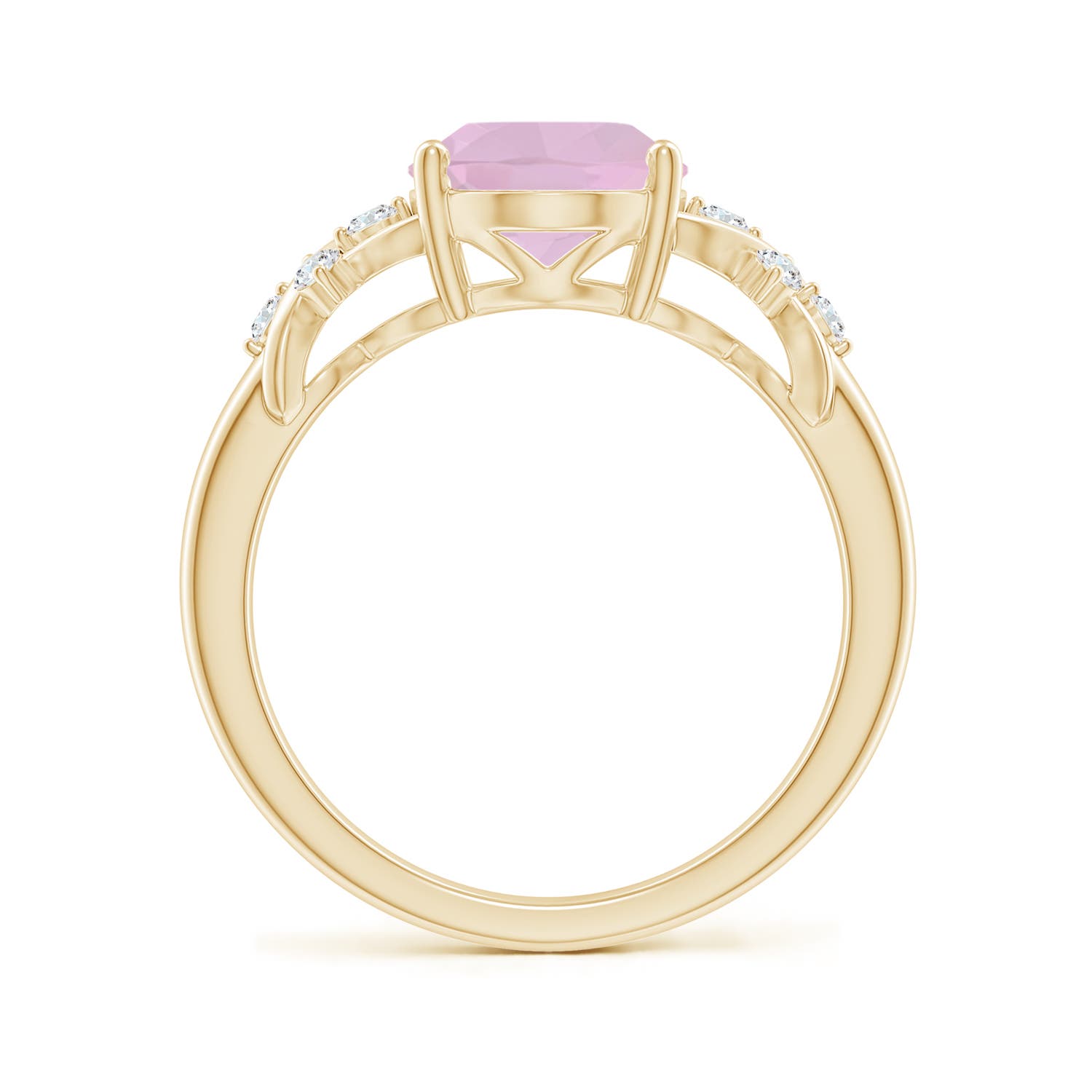 AAA - Rose Quartz / 2.37 CT / 14 KT Yellow Gold