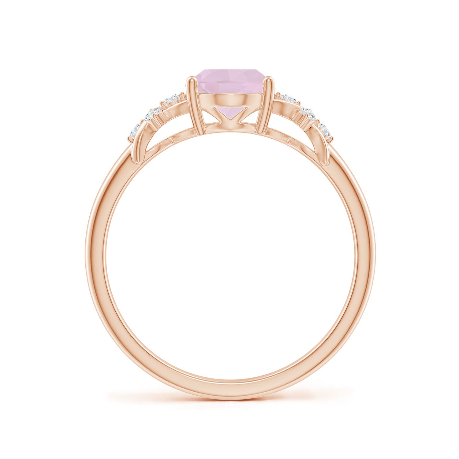 AA - Rose Quartz / 1.08 CT / 14 KT Rose Gold