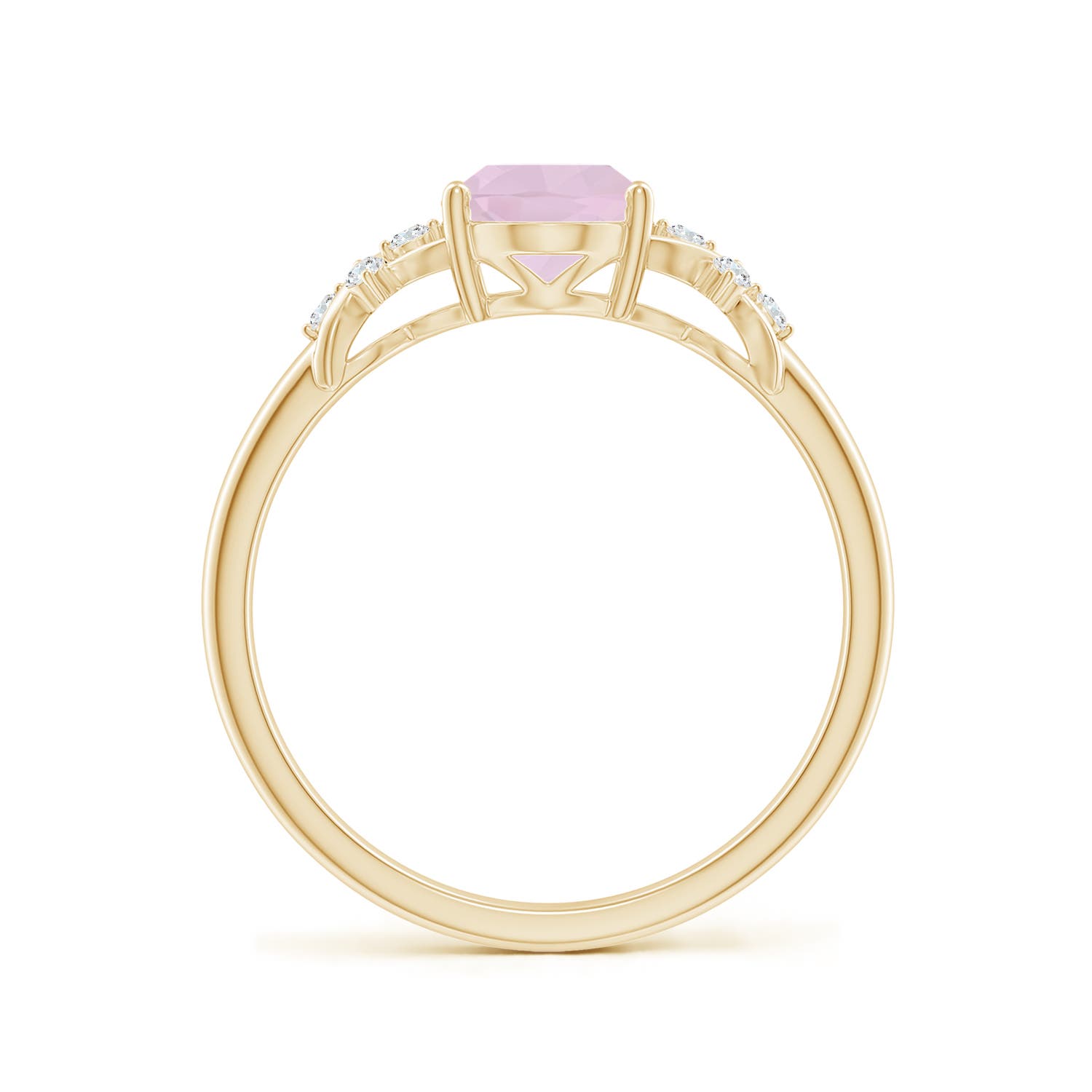 AA - Rose Quartz / 1.08 CT / 14 KT Yellow Gold