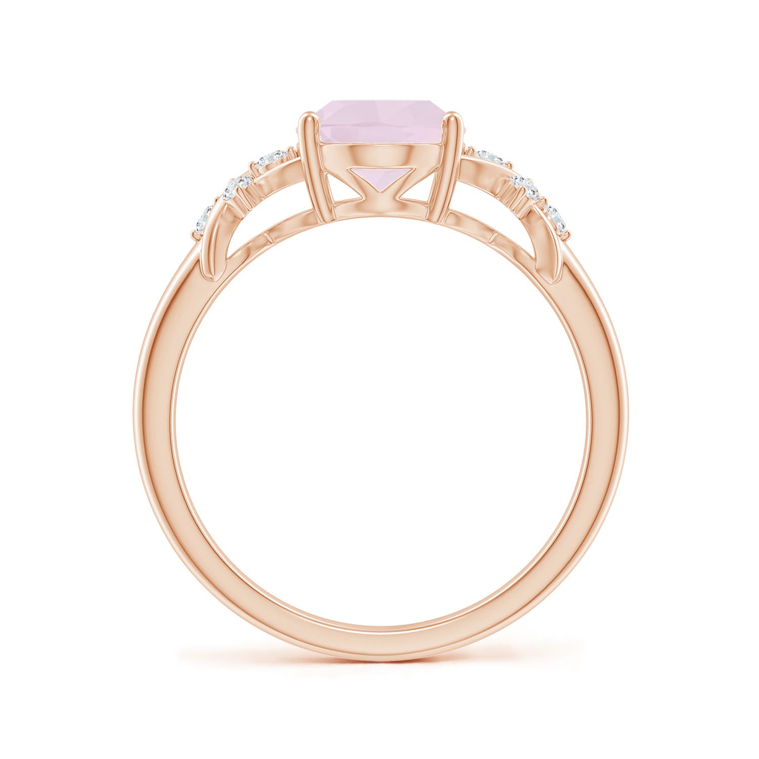 A - Rose Quartz / 1.63 CT / 14 KT Rose Gold