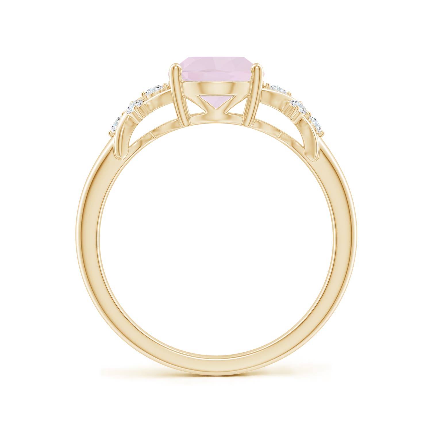 A - Rose Quartz / 1.63 CT / 14 KT Yellow Gold