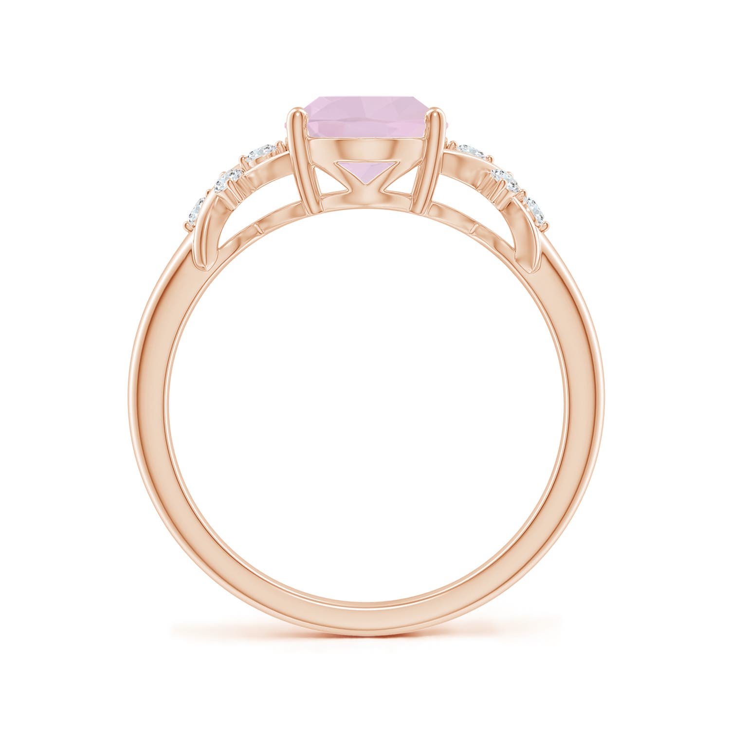 AA - Rose Quartz / 1.63 CT / 14 KT Rose Gold