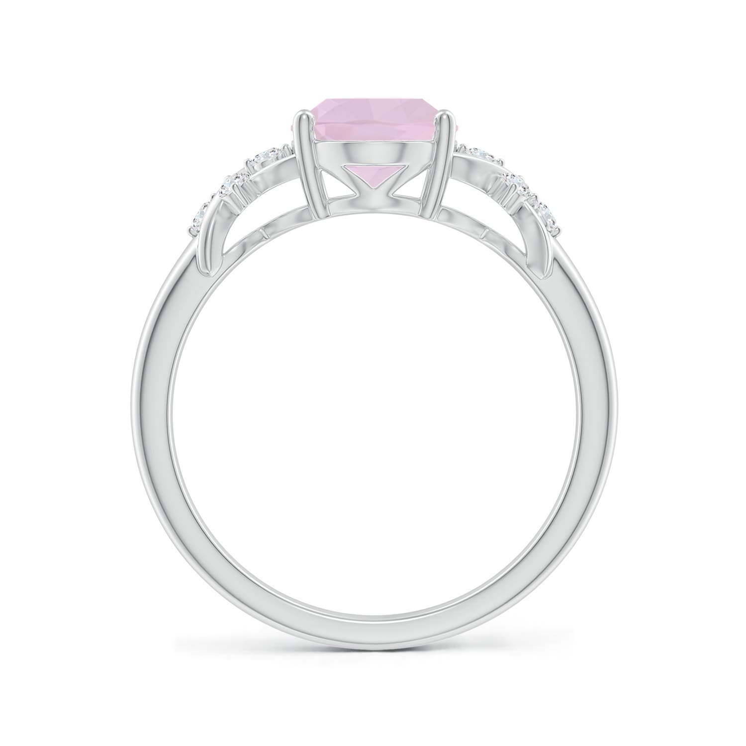 AA - Rose Quartz / 1.63 CT / 14 KT White Gold