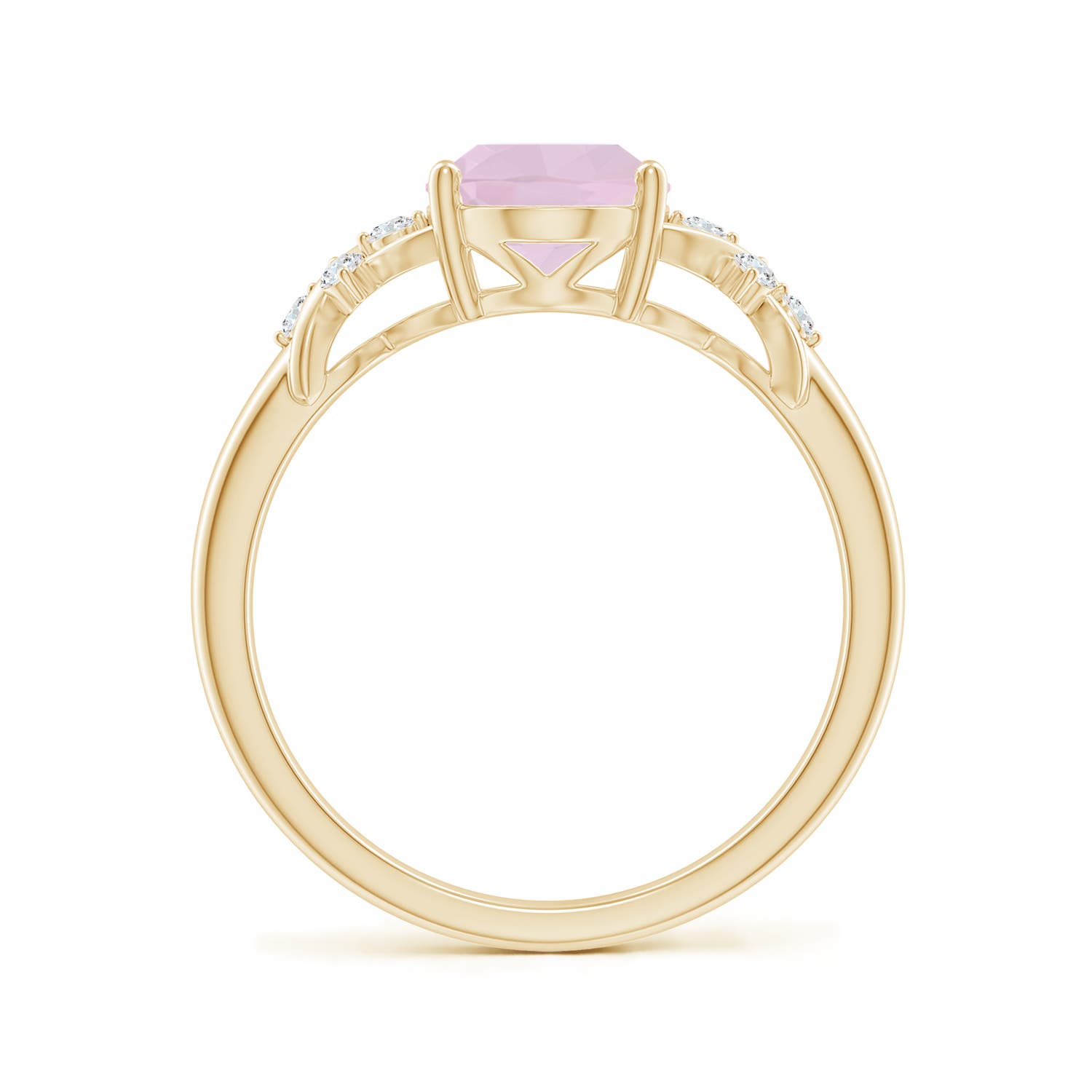 AA - Rose Quartz / 1.63 CT / 14 KT Yellow Gold