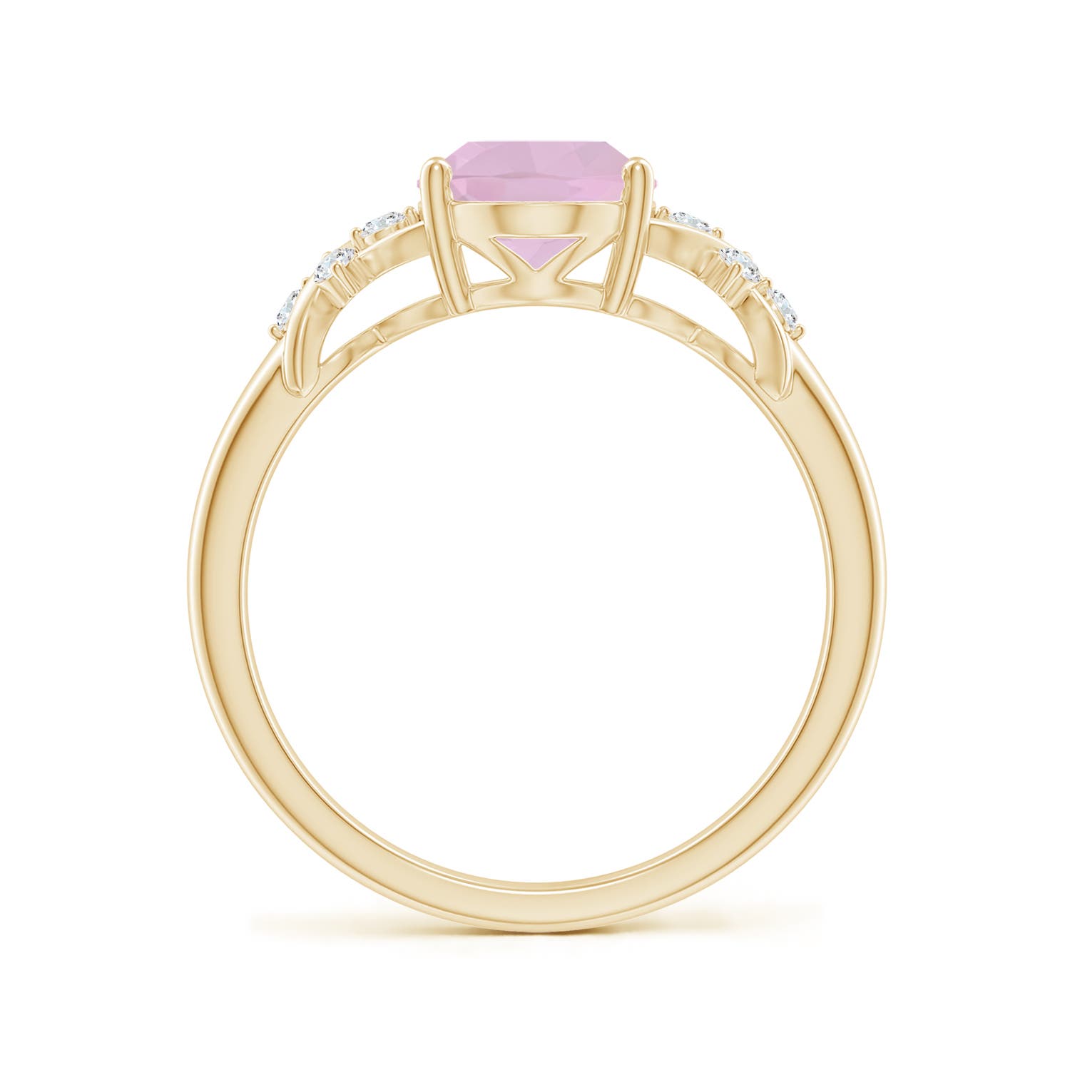 AAA - Rose Quartz / 1.63 CT / 14 KT Yellow Gold