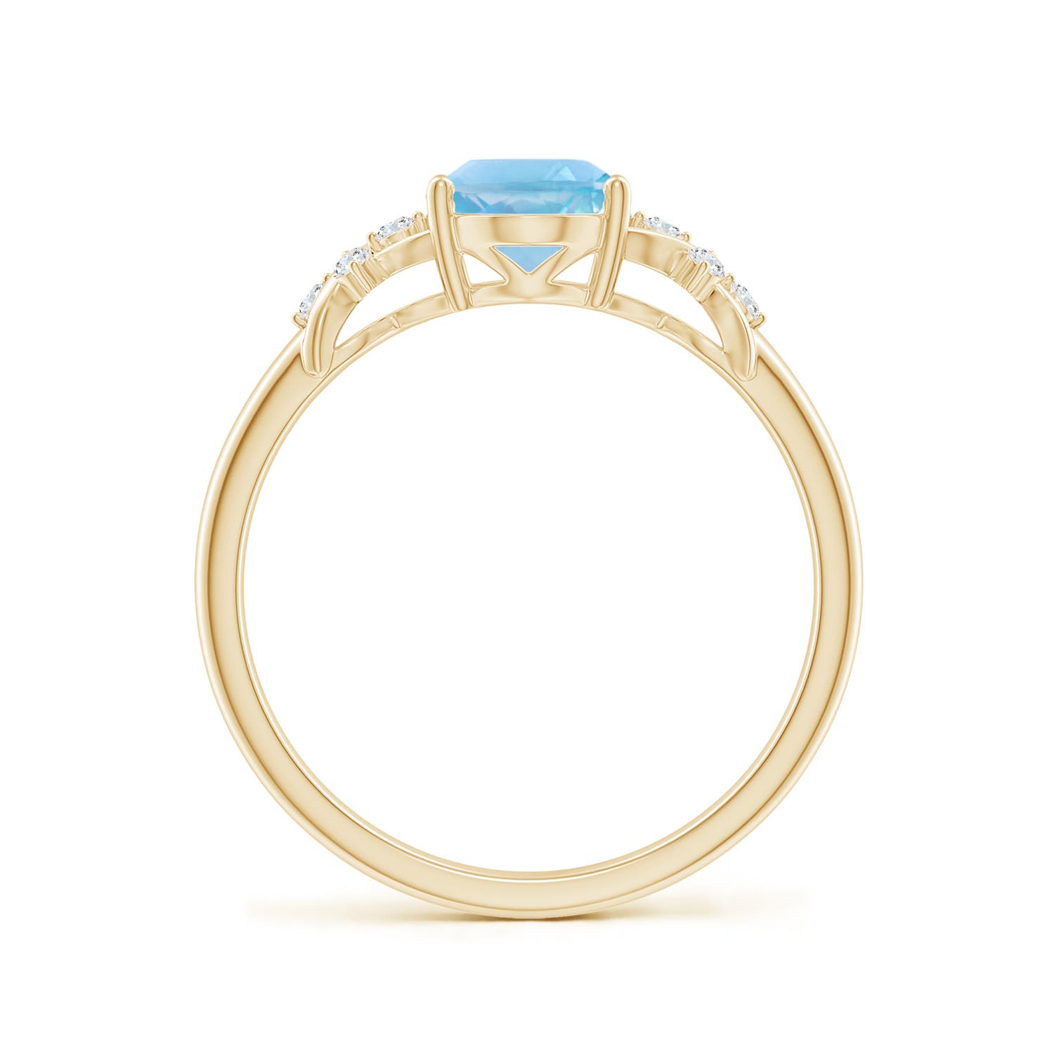 A - Swiss Blue Topaz / 1.58 CT / 14 KT Yellow Gold