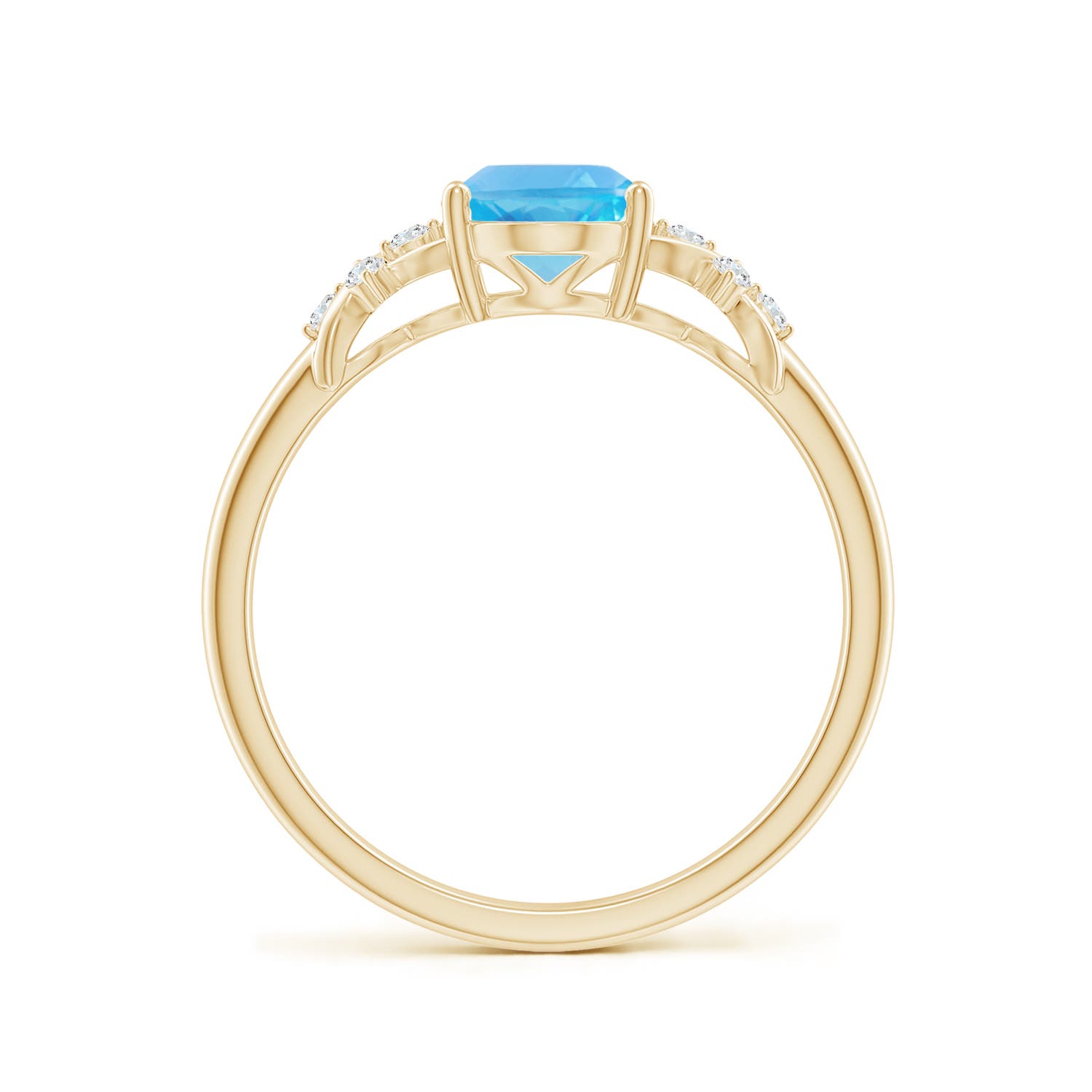 AA - Swiss Blue Topaz / 1.58 CT / 14 KT Yellow Gold