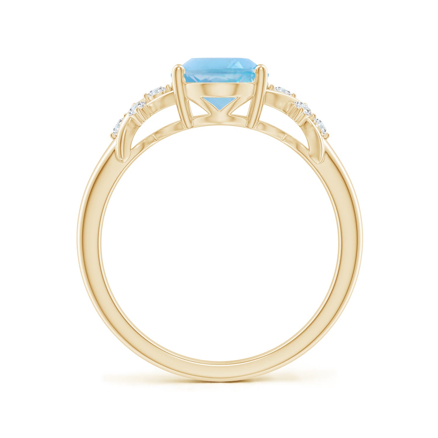 A - Swiss Blue Topaz / 2.36 CT / 14 KT Yellow Gold