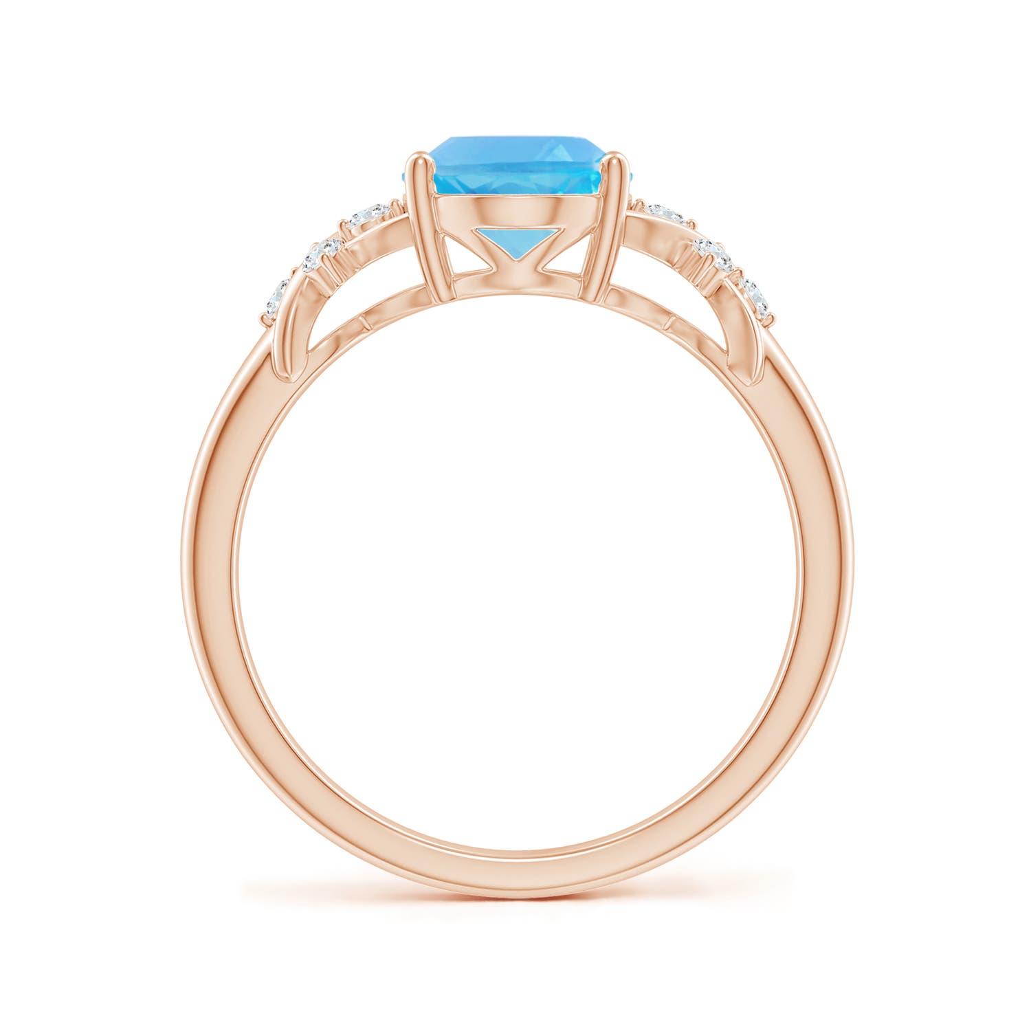 AA - Swiss Blue Topaz / 2.36 CT / 14 KT Rose Gold