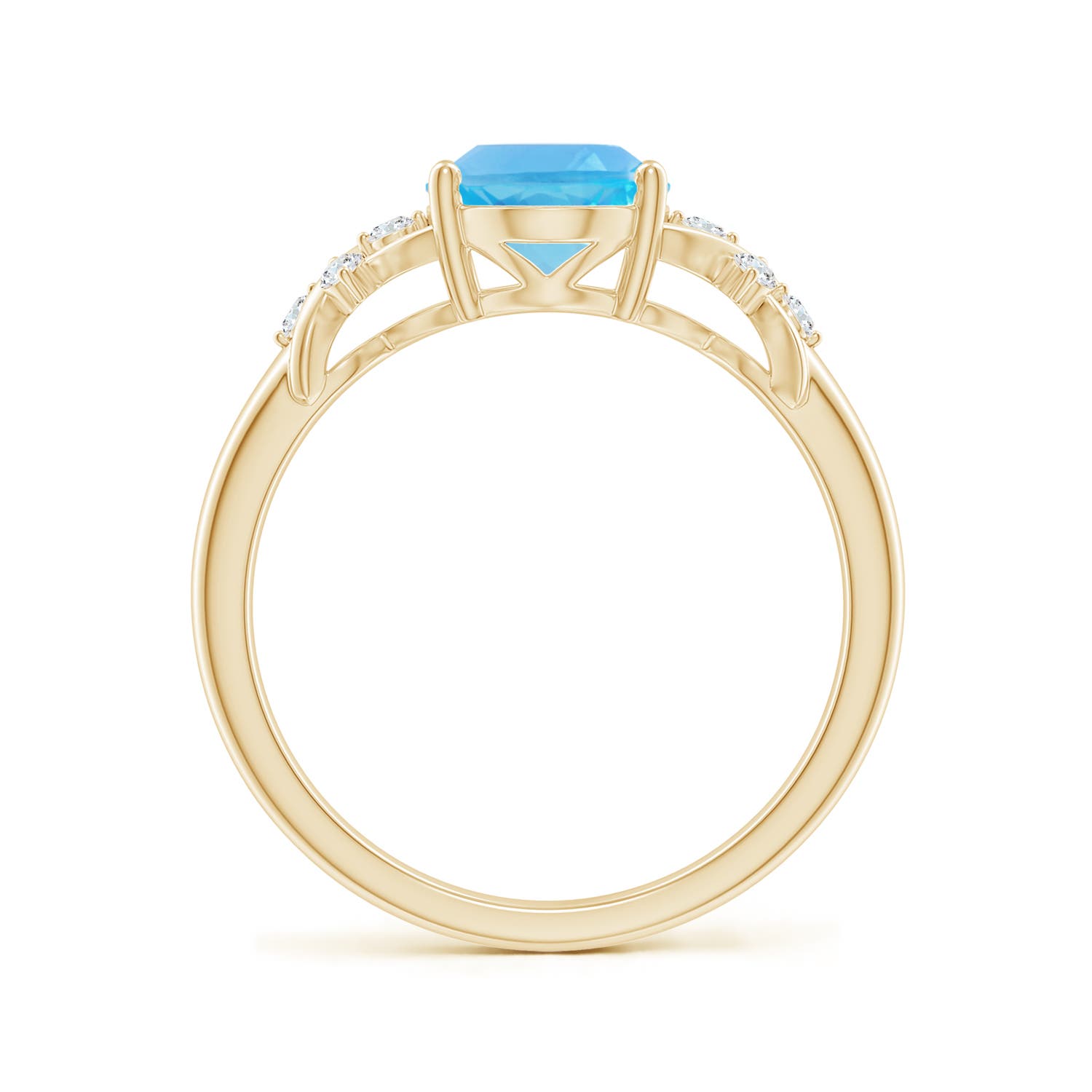 AA - Swiss Blue Topaz / 2.36 CT / 14 KT Yellow Gold