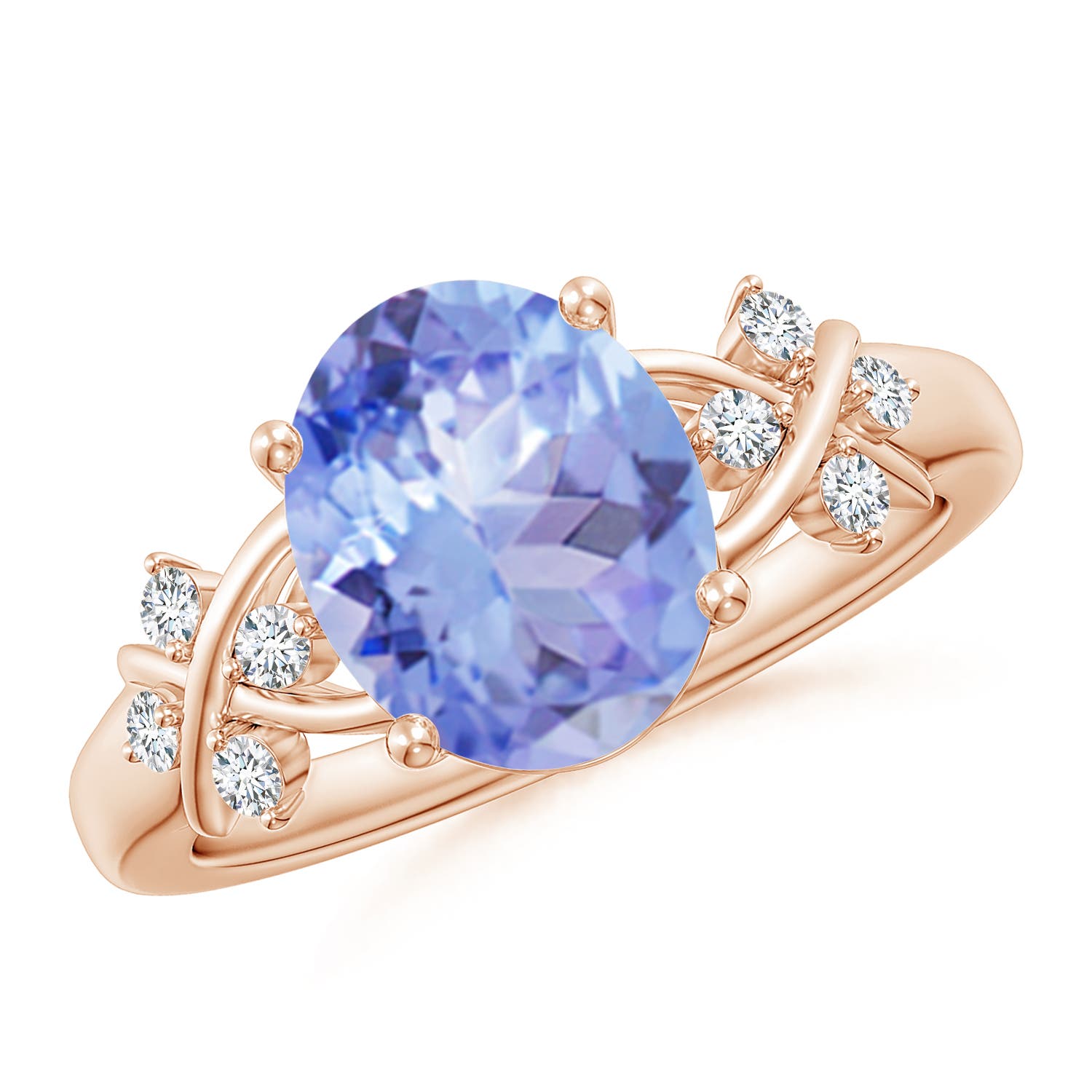 A - Tanzanite / 3.07 CT / 14 KT Rose Gold