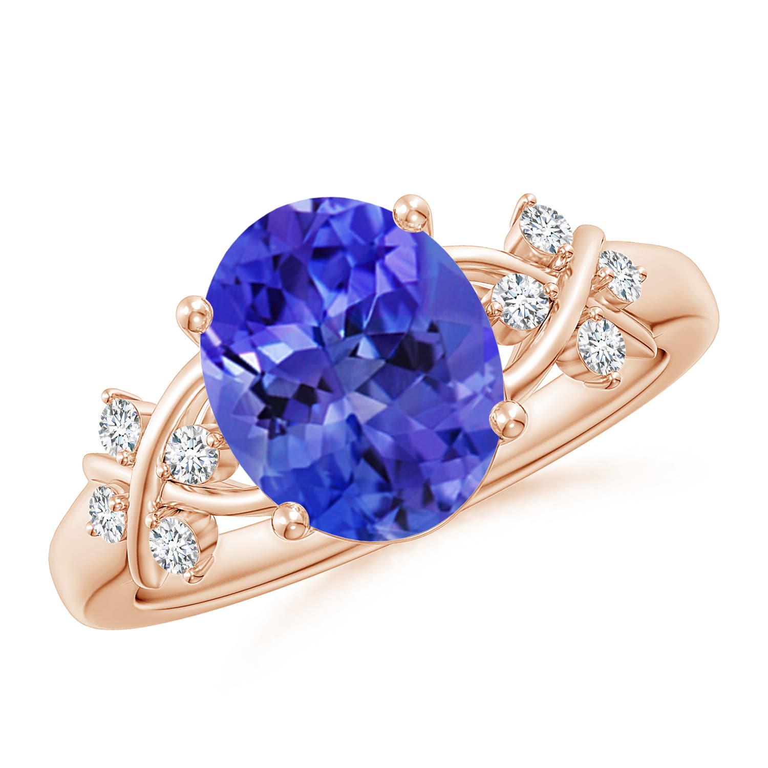 AAA - Tanzanite / 3.07 CT / 14 KT Rose Gold