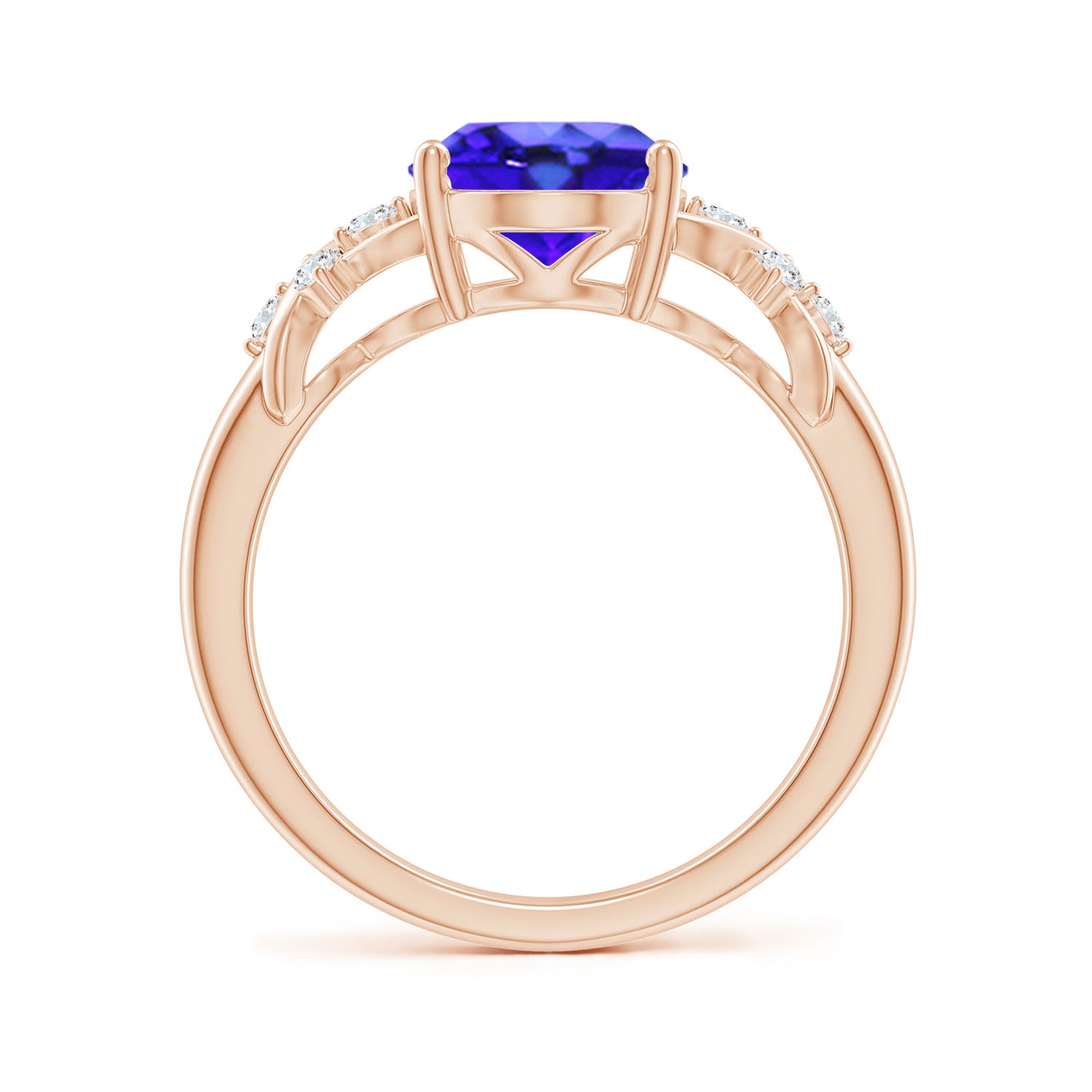 AAA - Tanzanite / 3.07 CT / 14 KT Rose Gold