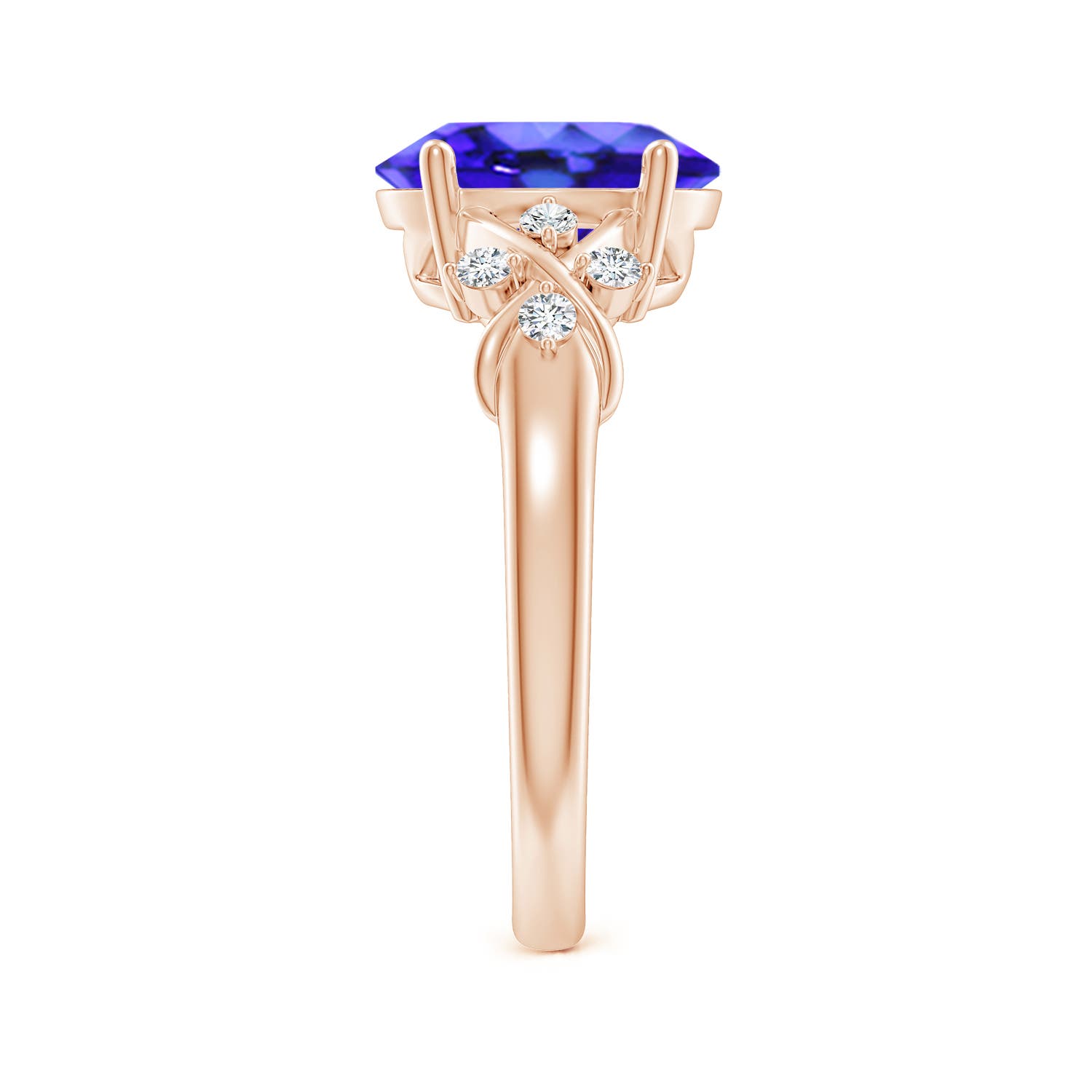 AAA - Tanzanite / 3.07 CT / 14 KT Rose Gold