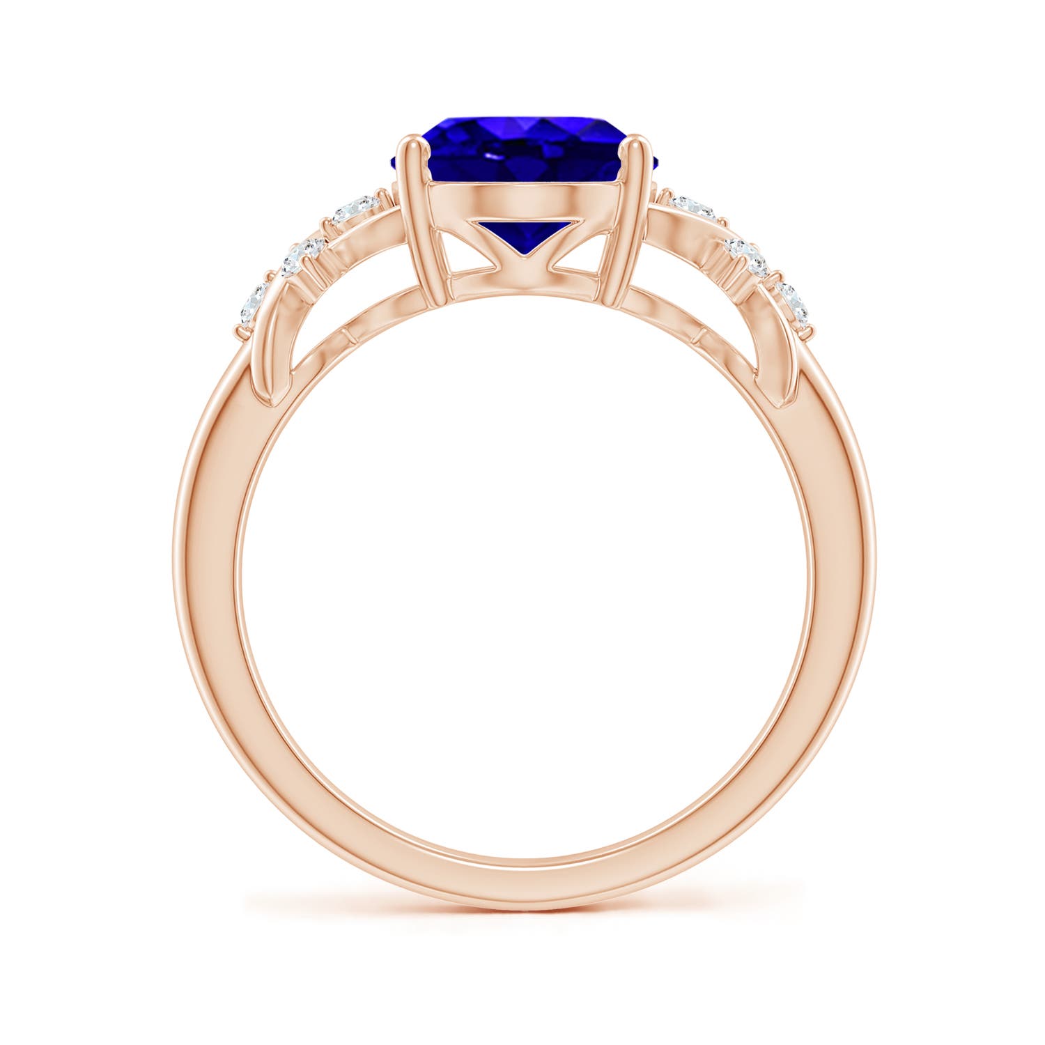 AAAA - Tanzanite / 3.07 CT / 14 KT Rose Gold