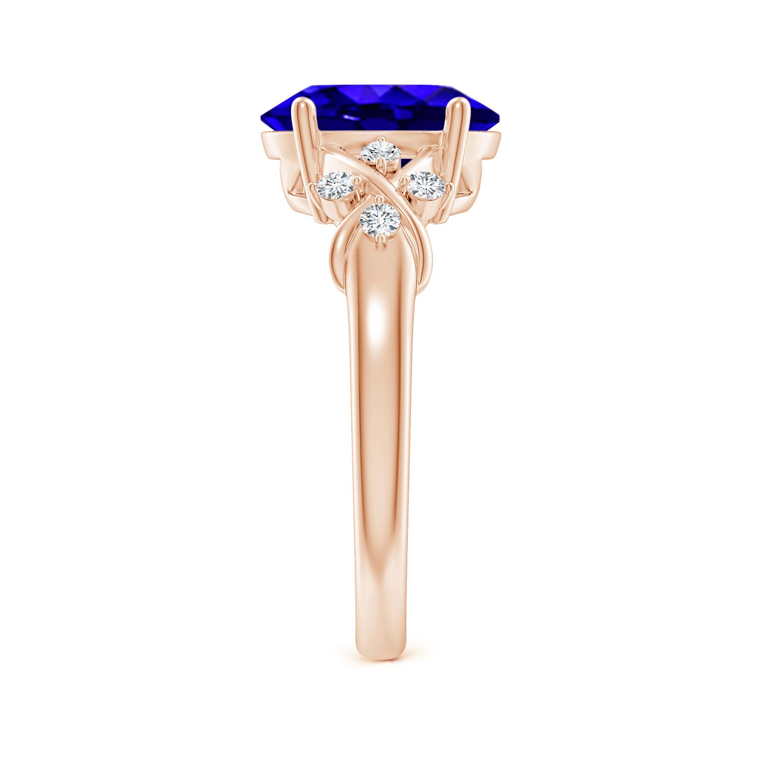 AAAA - Tanzanite / 3.07 CT / 14 KT Rose Gold