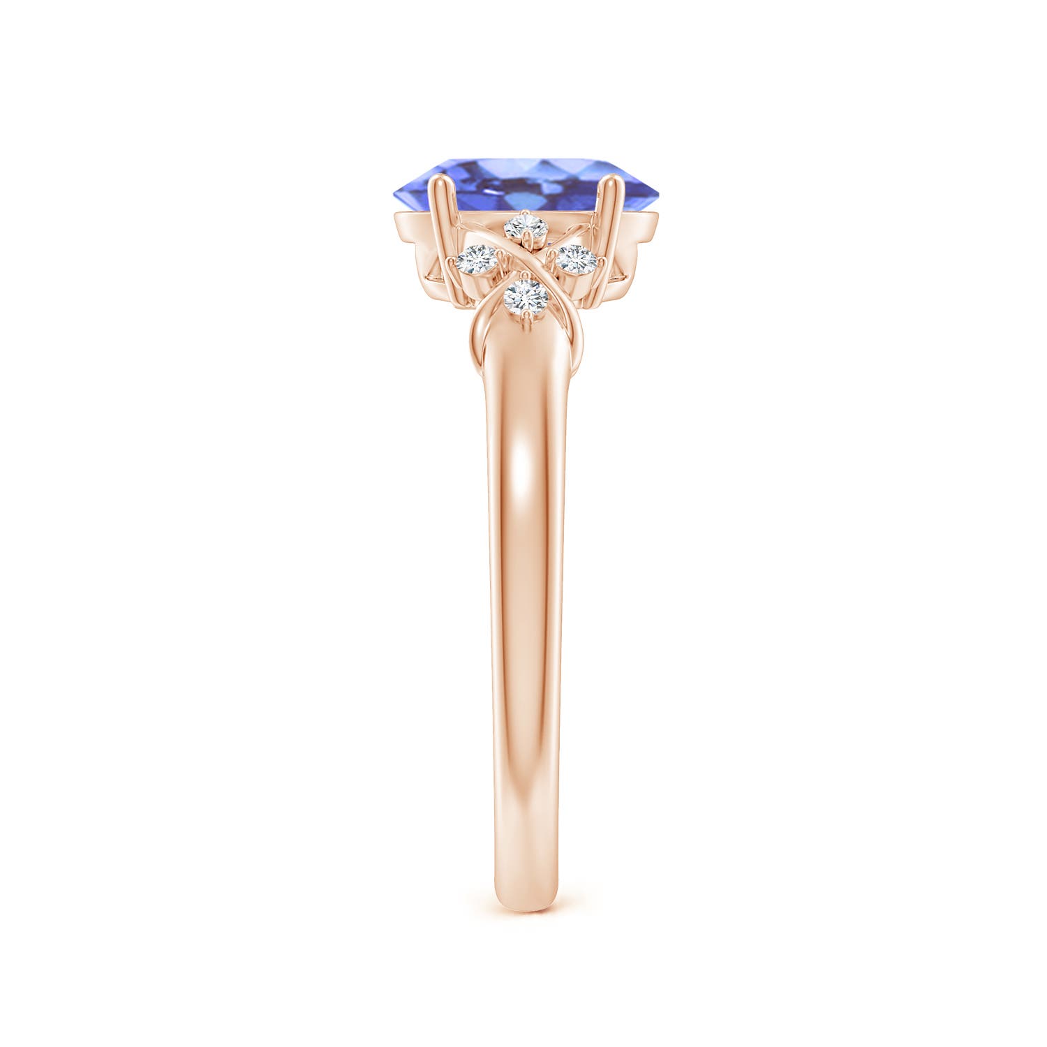 A - Tanzanite / 1.33 CT / 14 KT Rose Gold