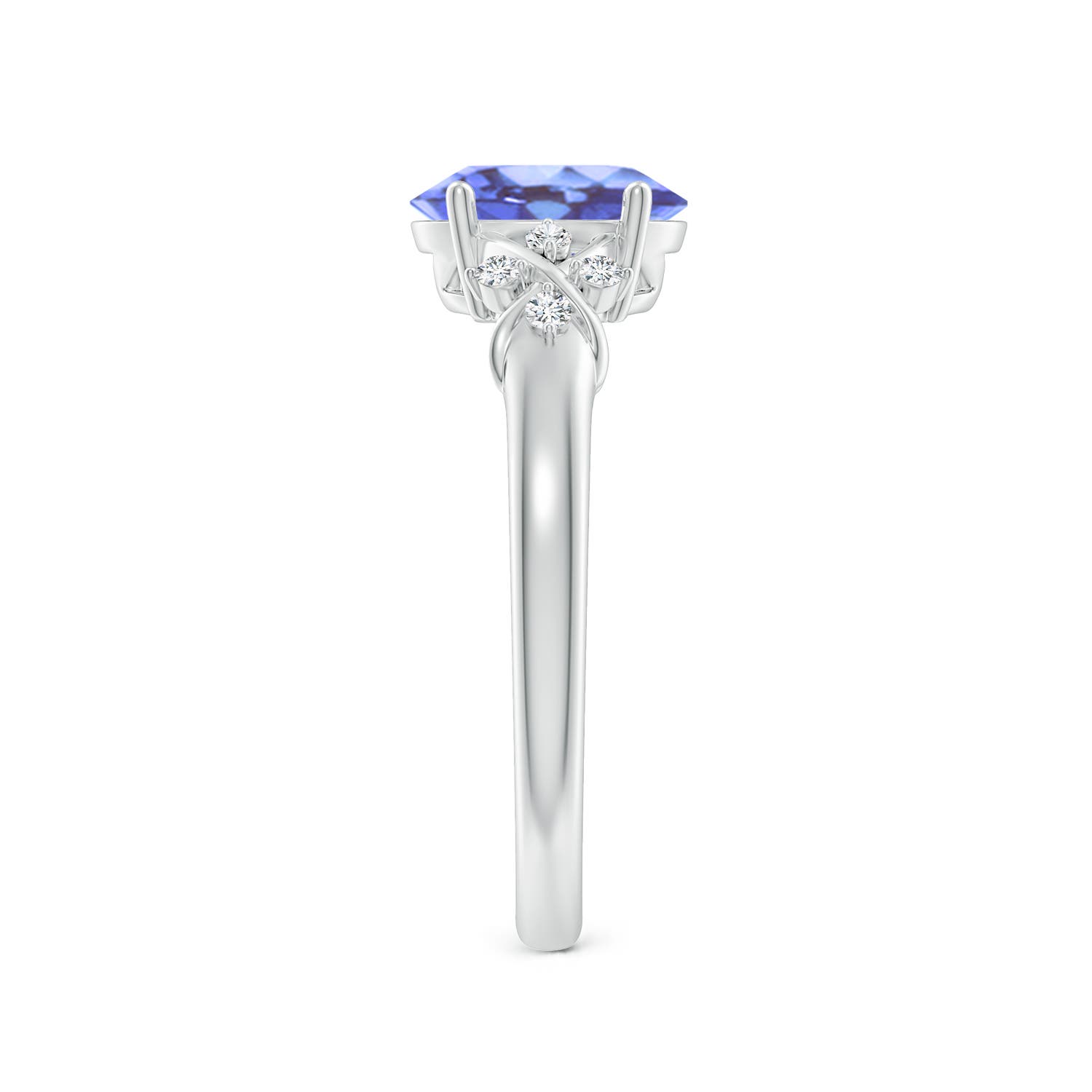 A - Tanzanite / 1.33 CT / 14 KT White Gold