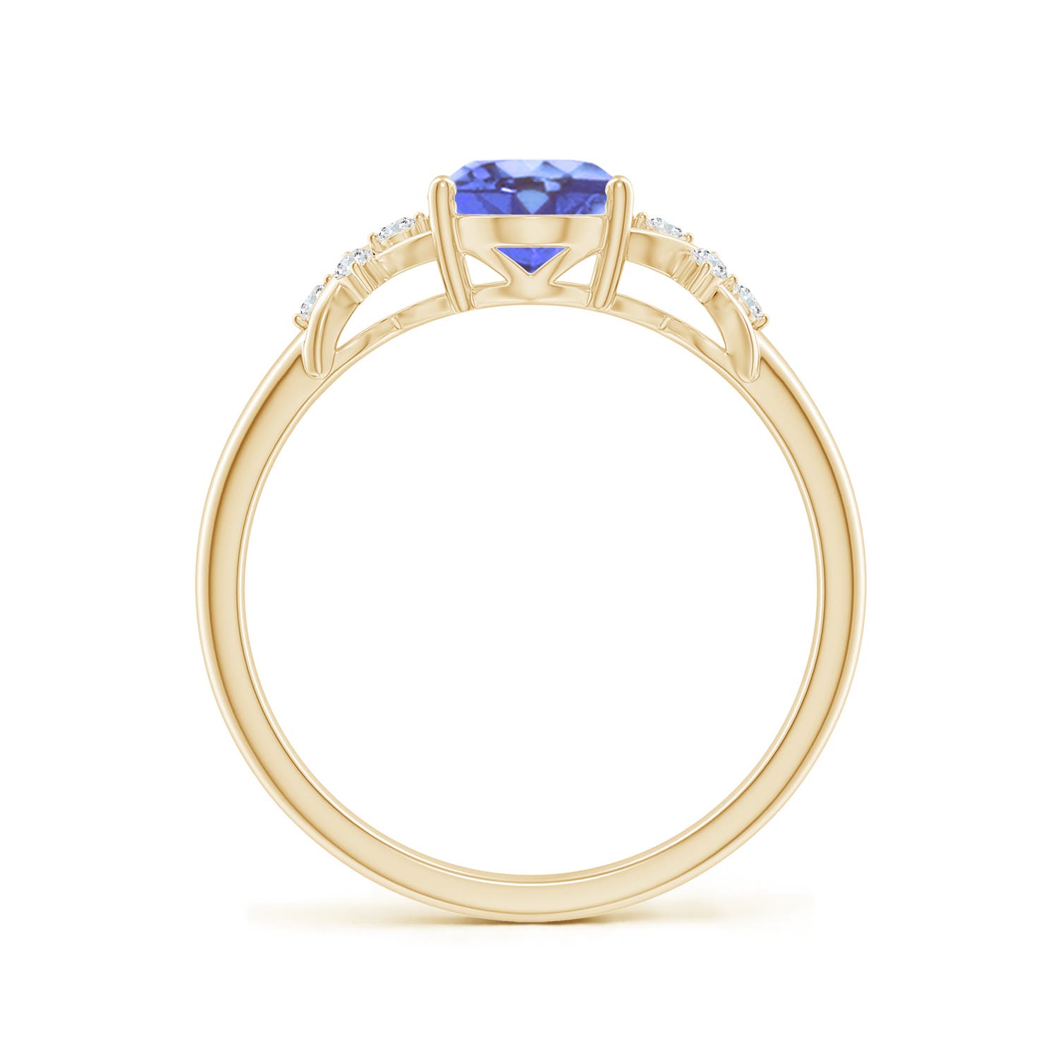 A - Tanzanite / 1.33 CT / 14 KT Yellow Gold