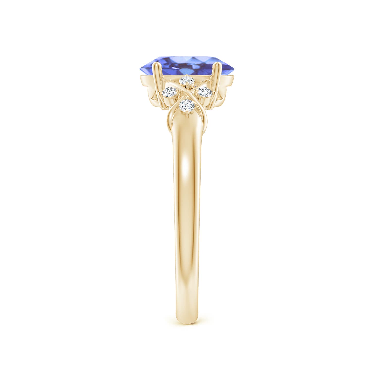 A - Tanzanite / 1.33 CT / 14 KT Yellow Gold