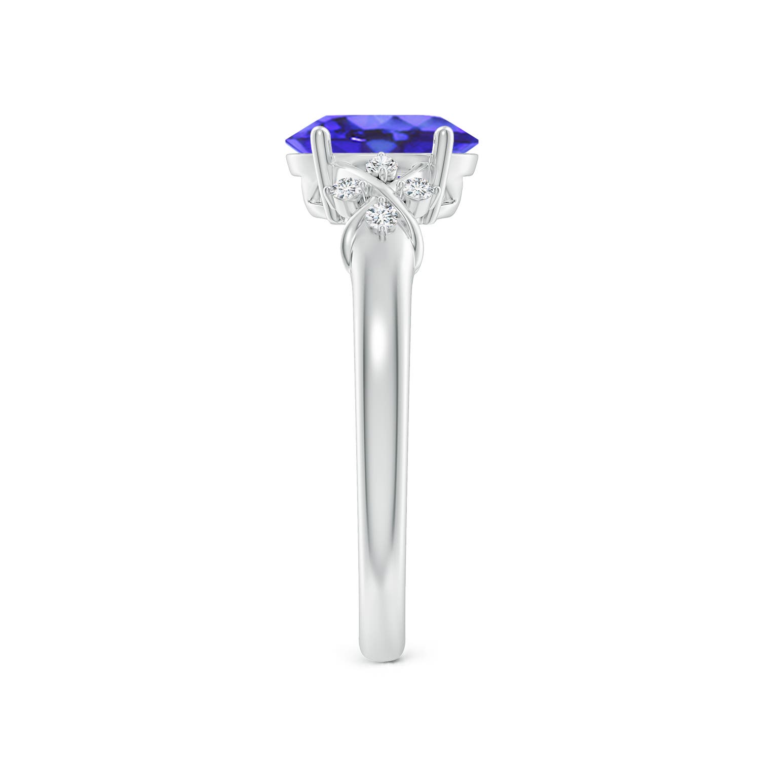 AA - Tanzanite / 1.33 CT / 14 KT White Gold