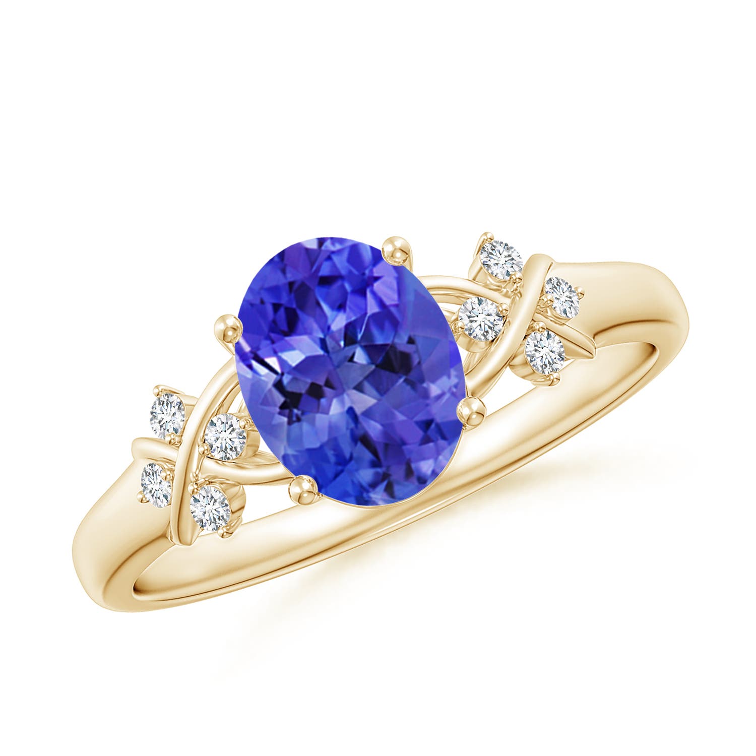 AAA - Tanzanite / 1.33 CT / 14 KT Yellow Gold