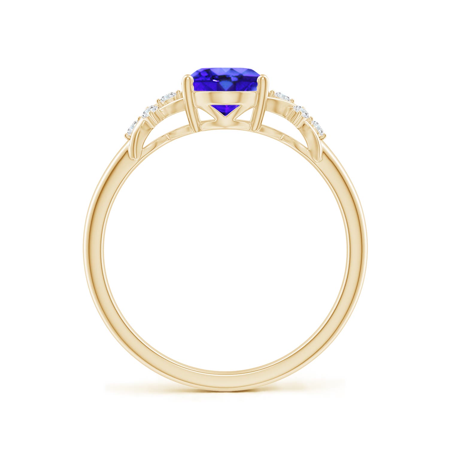 AAA - Tanzanite / 1.33 CT / 14 KT Yellow Gold