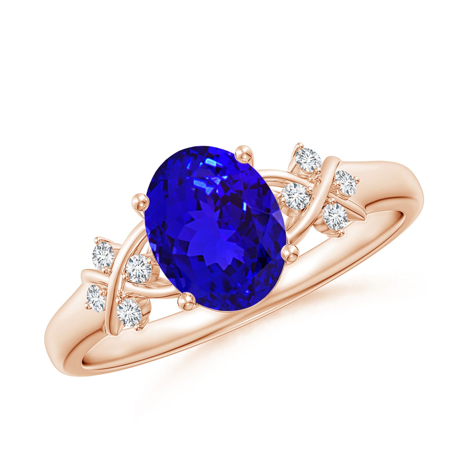 AAAA - Tanzanite / 1.33 CT / 14 KT Rose Gold