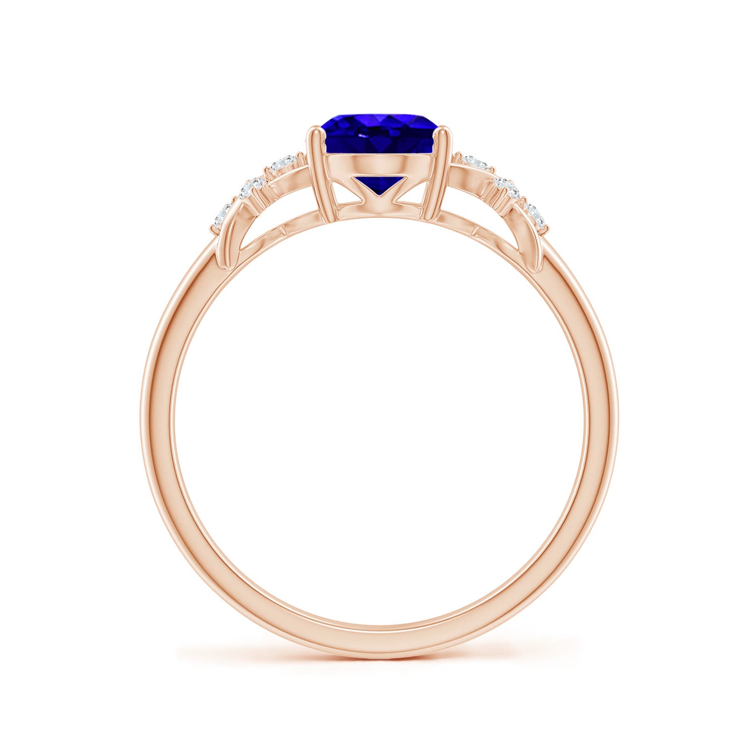 AAAA - Tanzanite / 1.33 CT / 14 KT Rose Gold