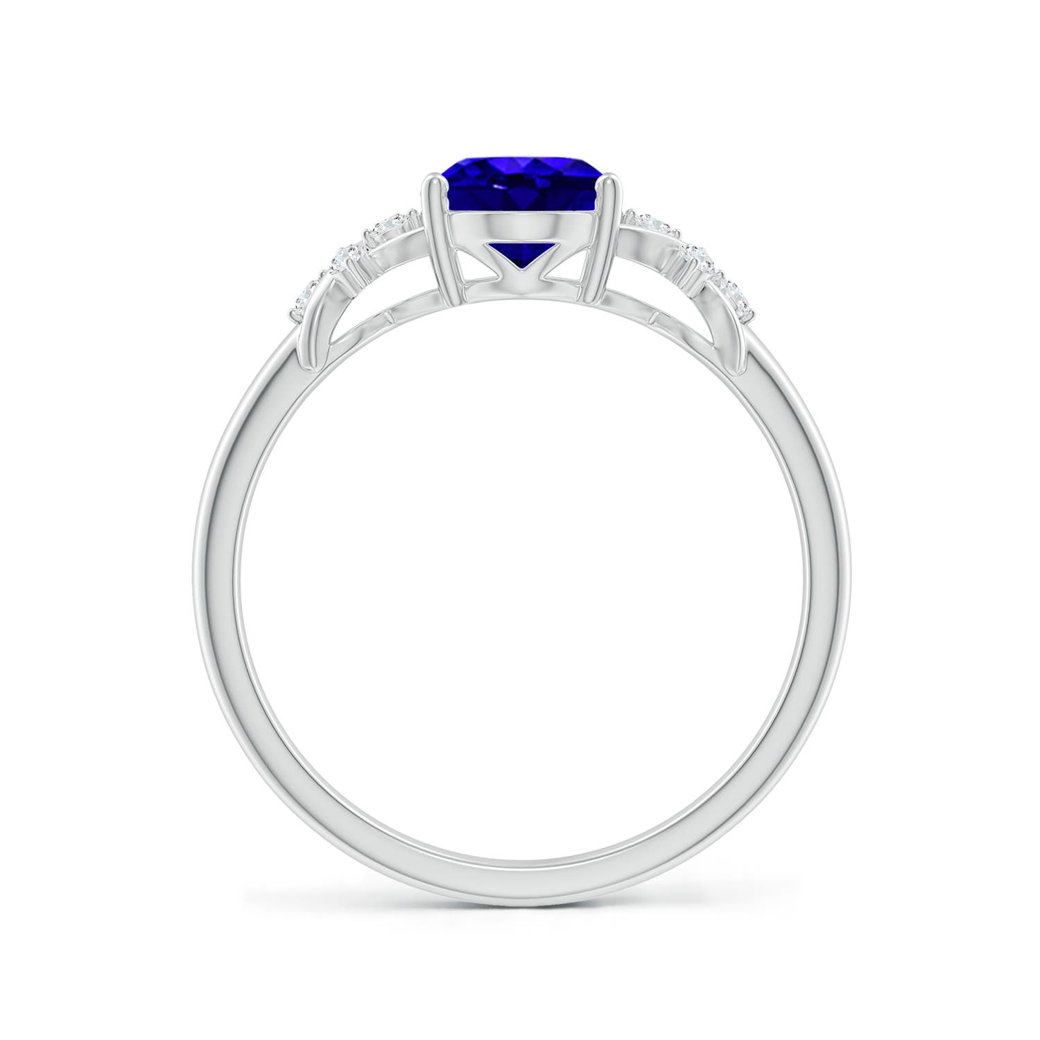 AAAA - Tanzanite / 1.33 CT / 14 KT White Gold