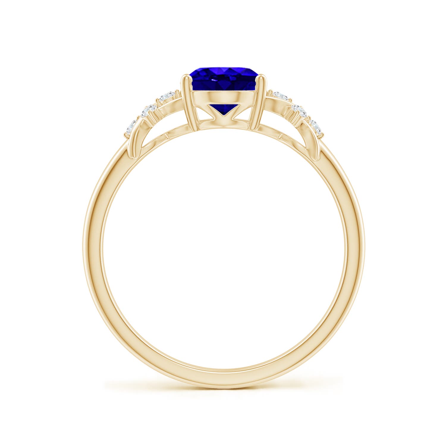 AAAA - Tanzanite / 1.33 CT / 14 KT Yellow Gold