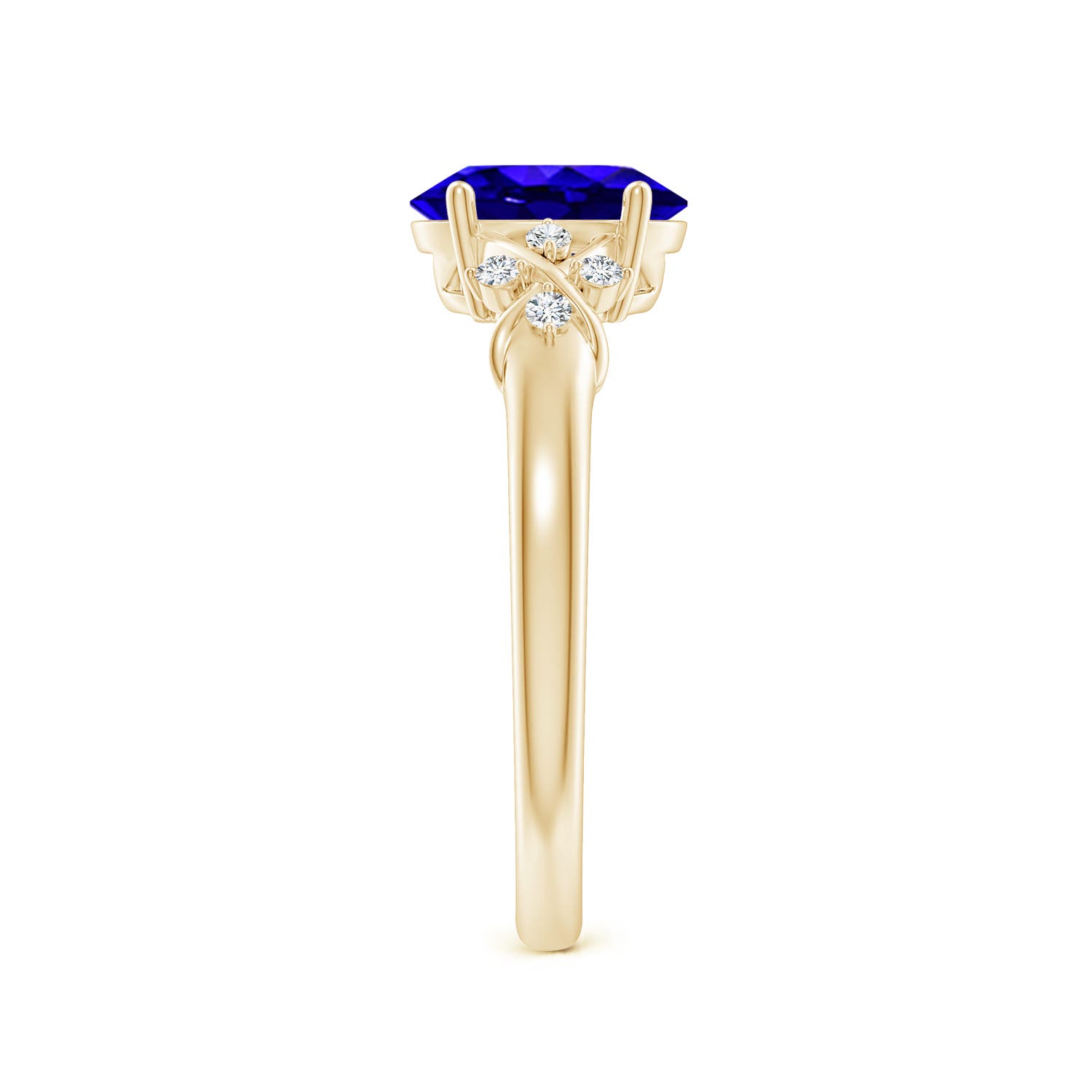 AAAA - Tanzanite / 1.33 CT / 14 KT Yellow Gold