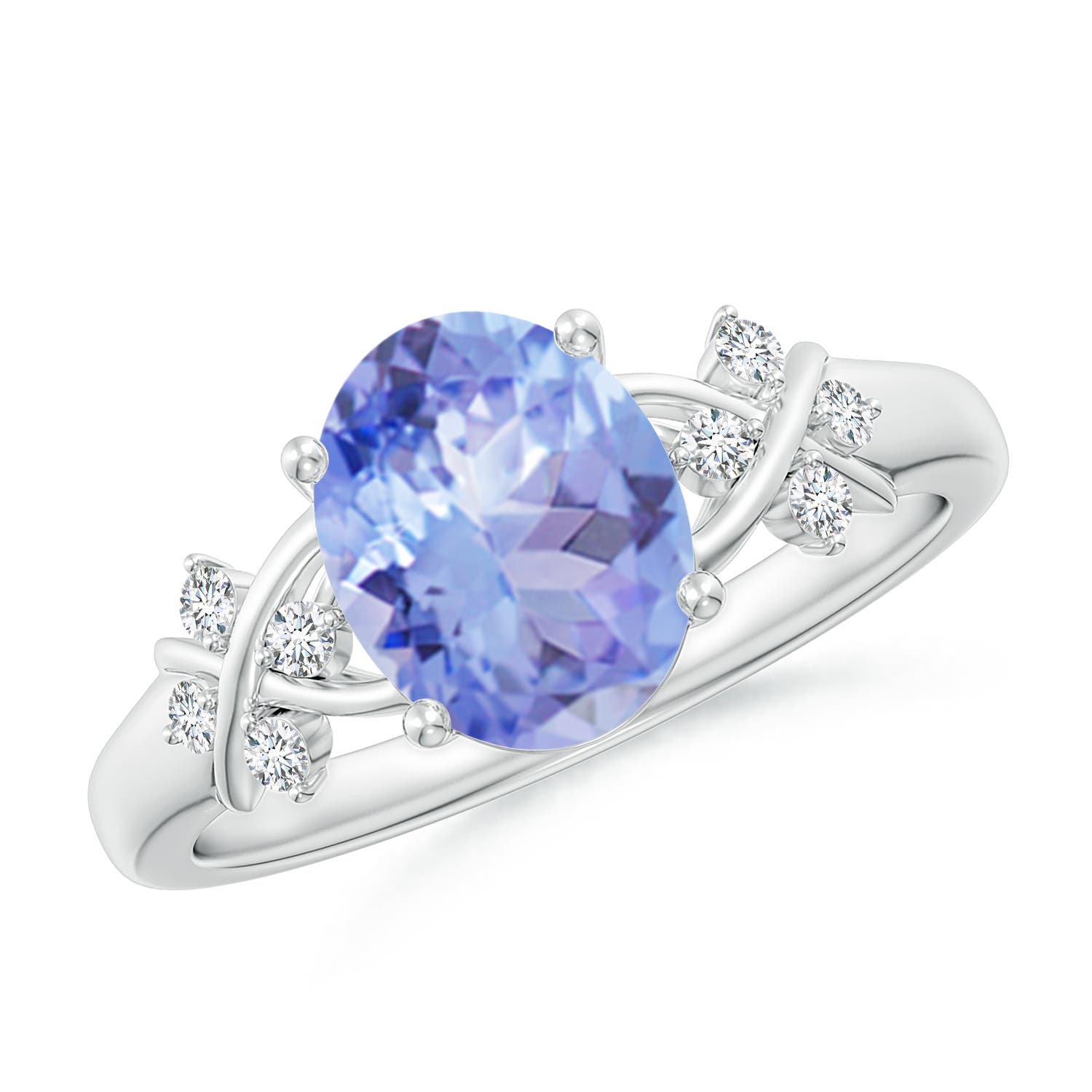 A - Tanzanite / 2.01 CT / 14 KT White Gold