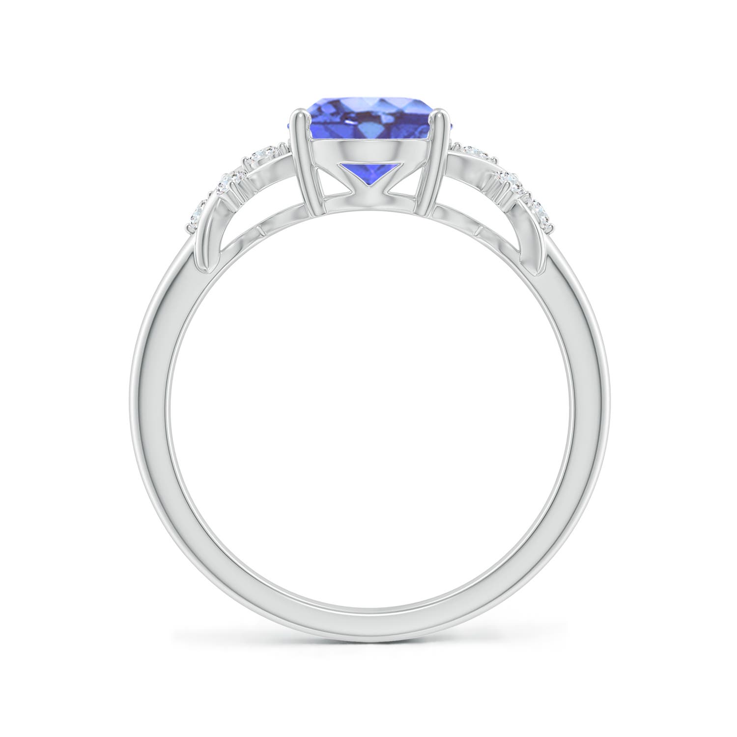 A - Tanzanite / 2.01 CT / 14 KT White Gold