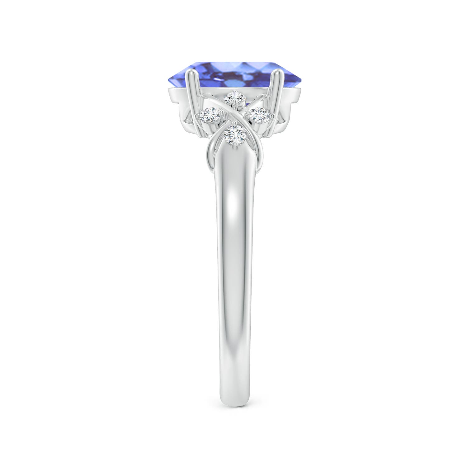 A - Tanzanite / 2.01 CT / 14 KT White Gold