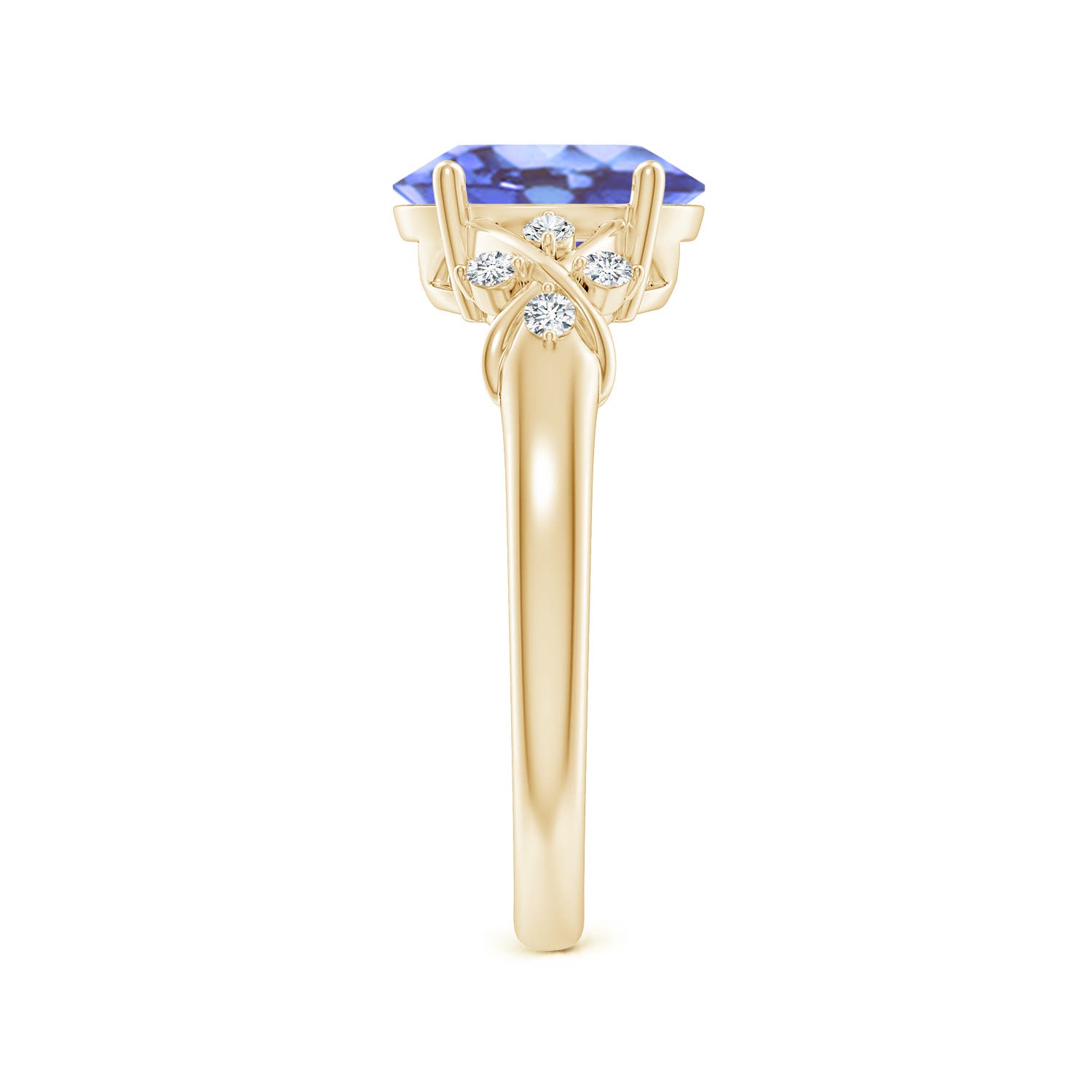 A - Tanzanite / 2.01 CT / 14 KT Yellow Gold