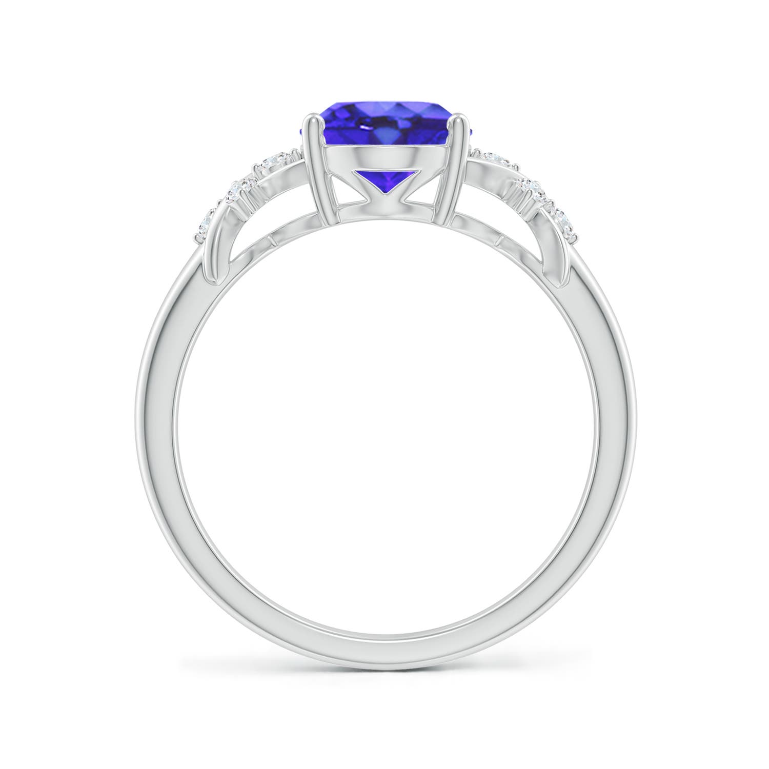 AA - Tanzanite / 2.01 CT / 14 KT White Gold