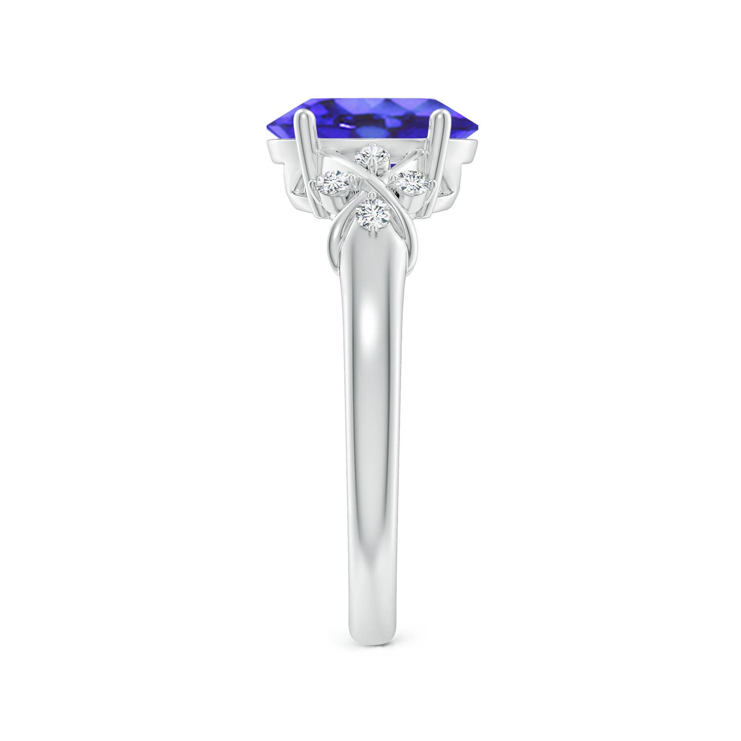 AA - Tanzanite / 2.01 CT / 14 KT White Gold