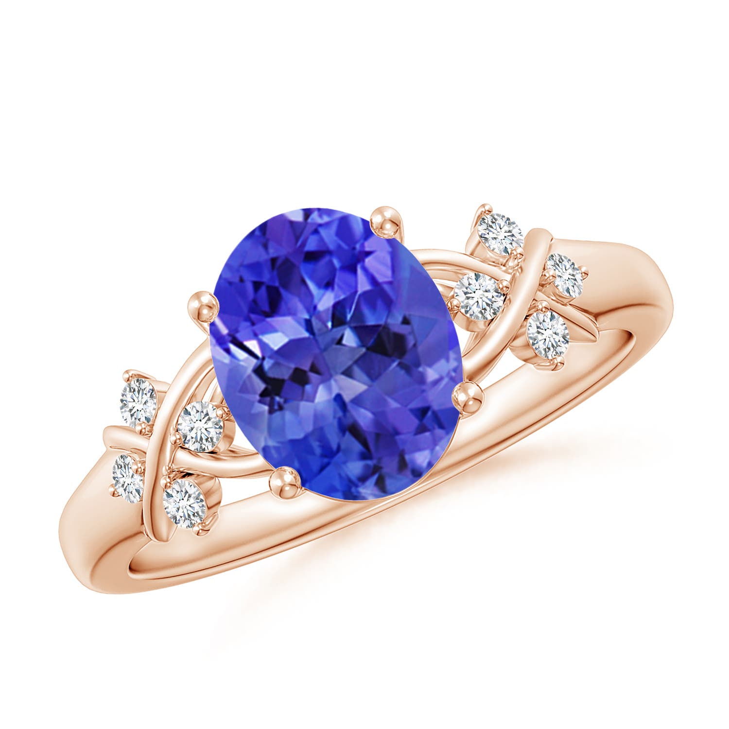 AAA - Tanzanite / 2.01 CT / 14 KT Rose Gold