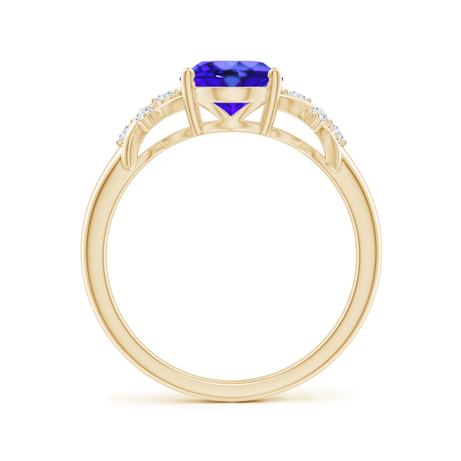 AAA - Tanzanite / 2.01 CT / 14 KT Yellow Gold