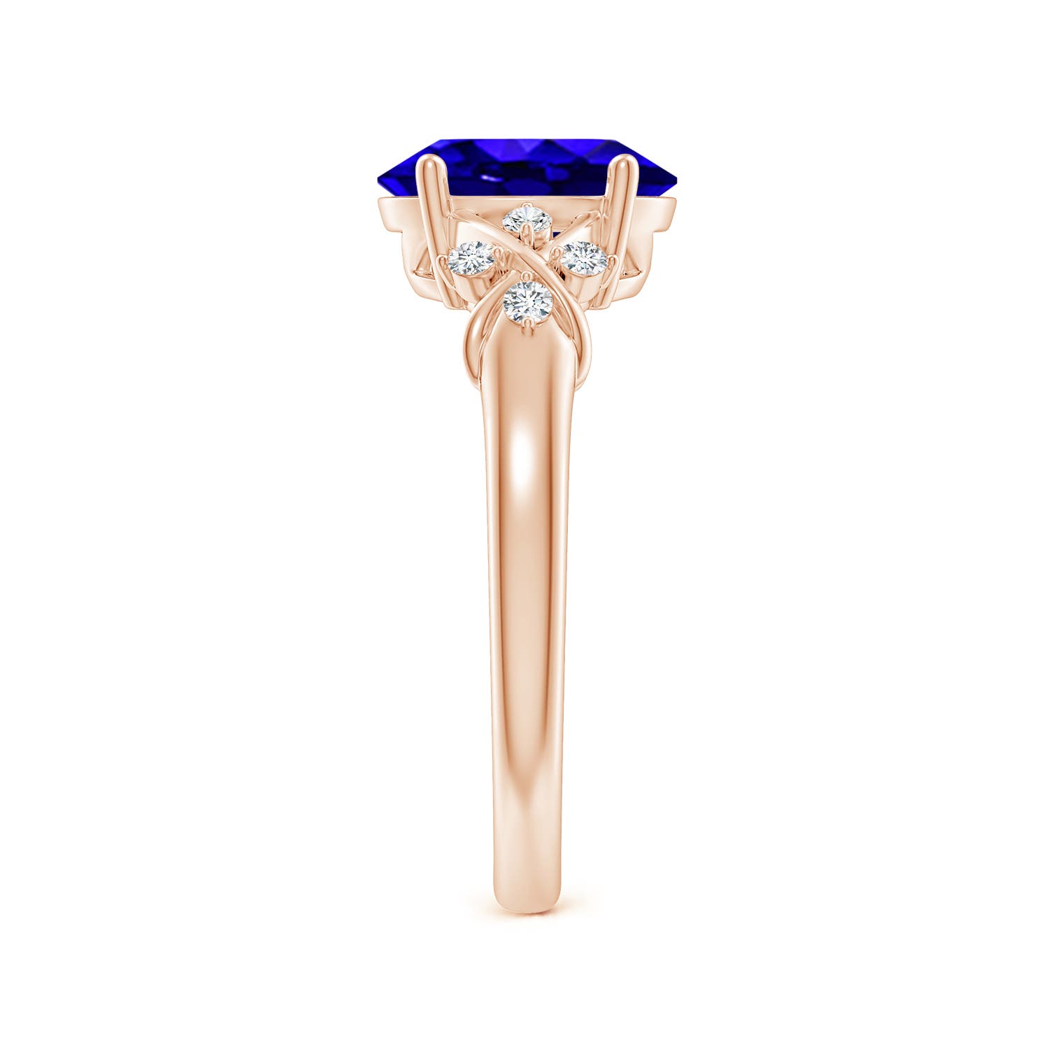 AAAA - Tanzanite / 2.01 CT / 14 KT Rose Gold