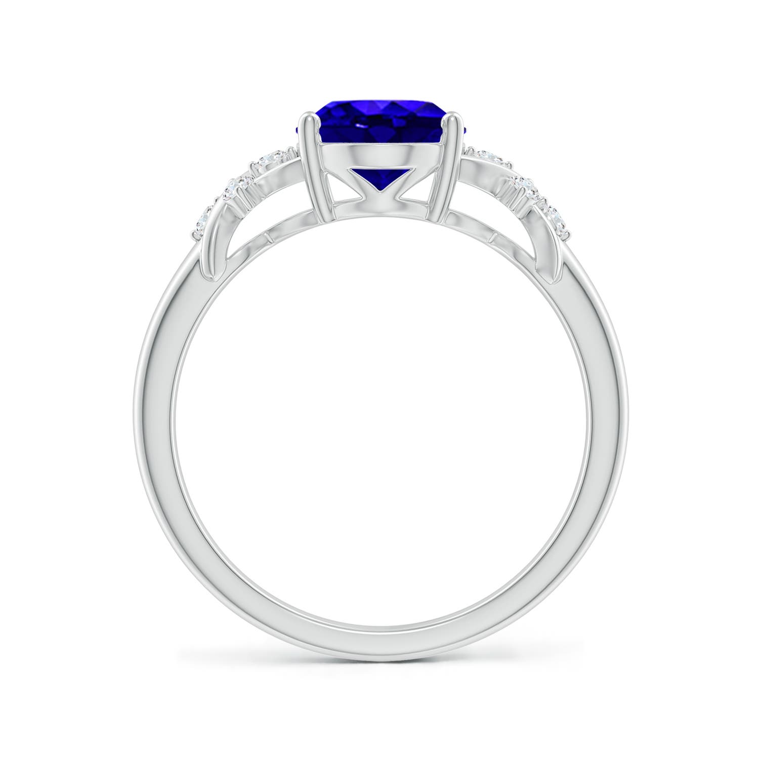 AAAA - Tanzanite / 2.01 CT / 14 KT White Gold