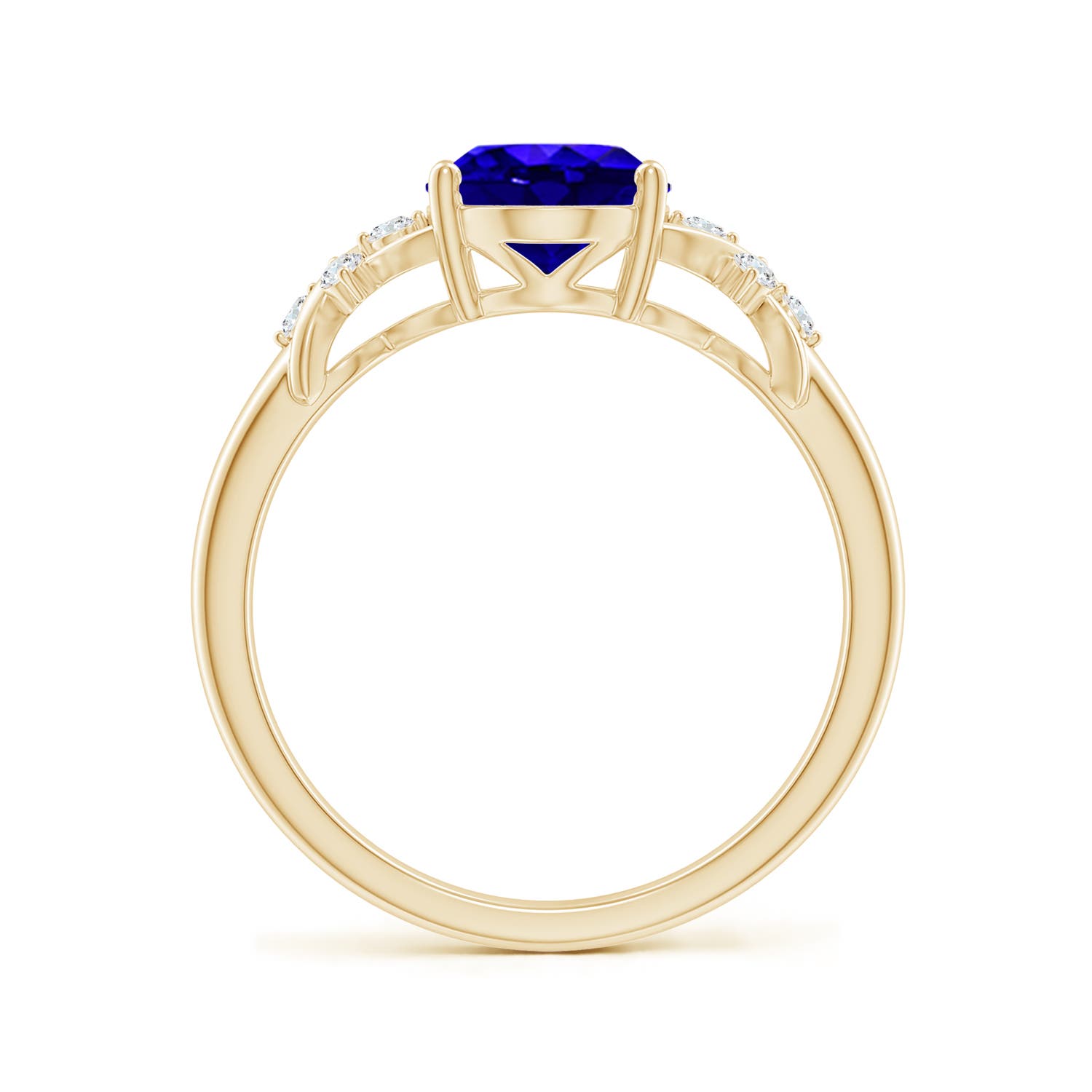 AAAA - Tanzanite / 2.01 CT / 14 KT Yellow Gold